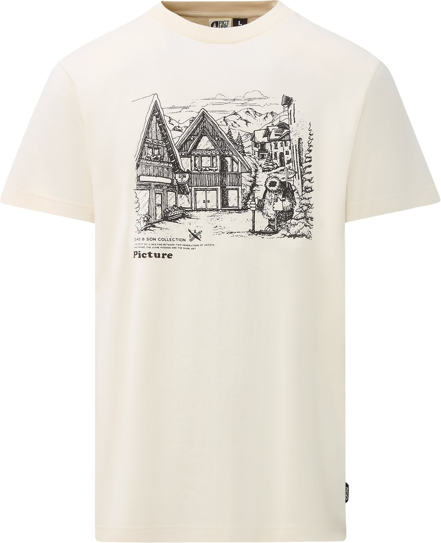 D&S Granbo Tee Natural White + Picture Organic Clothing