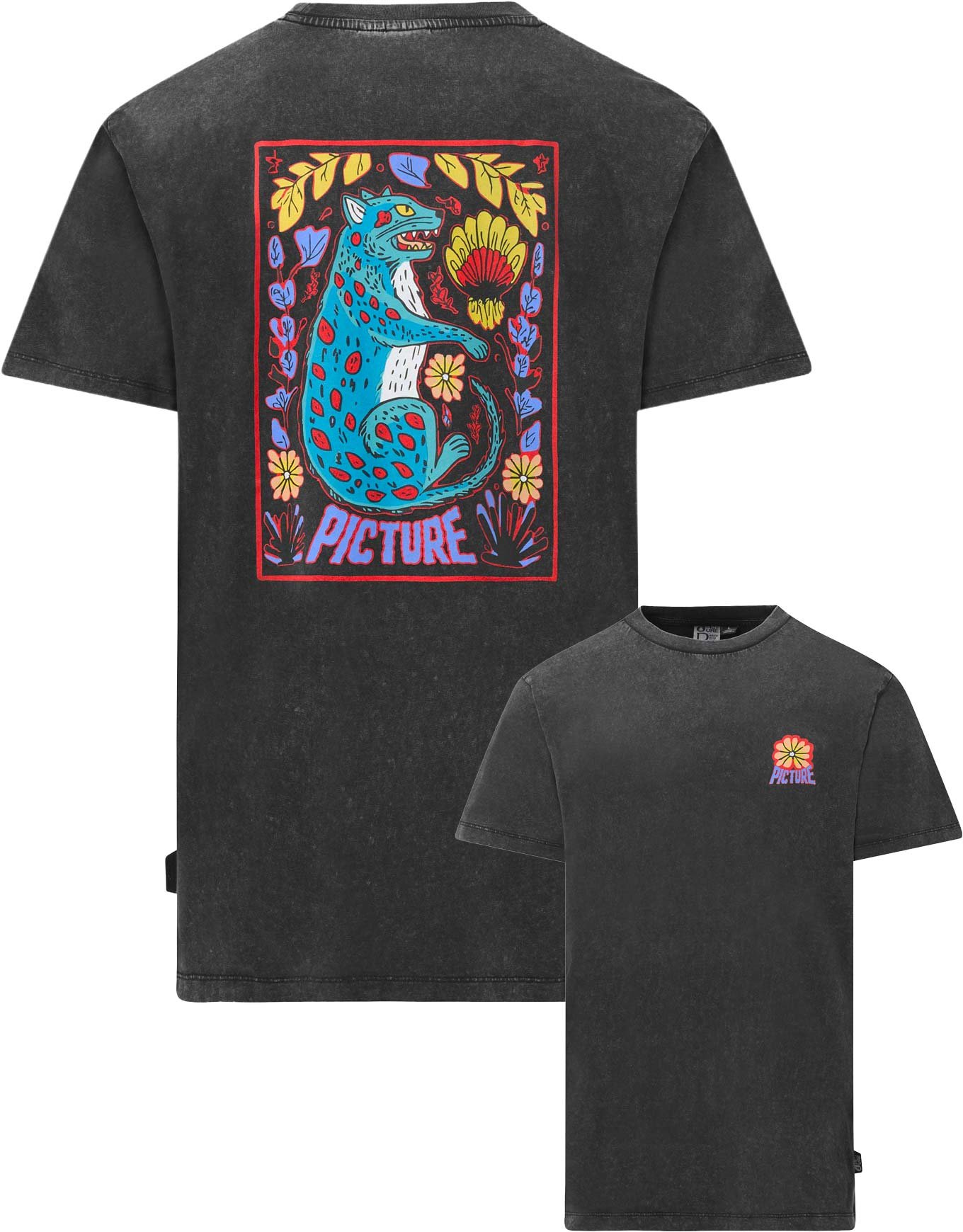 Karo Tee Black Washed + Picture Organic Clothing