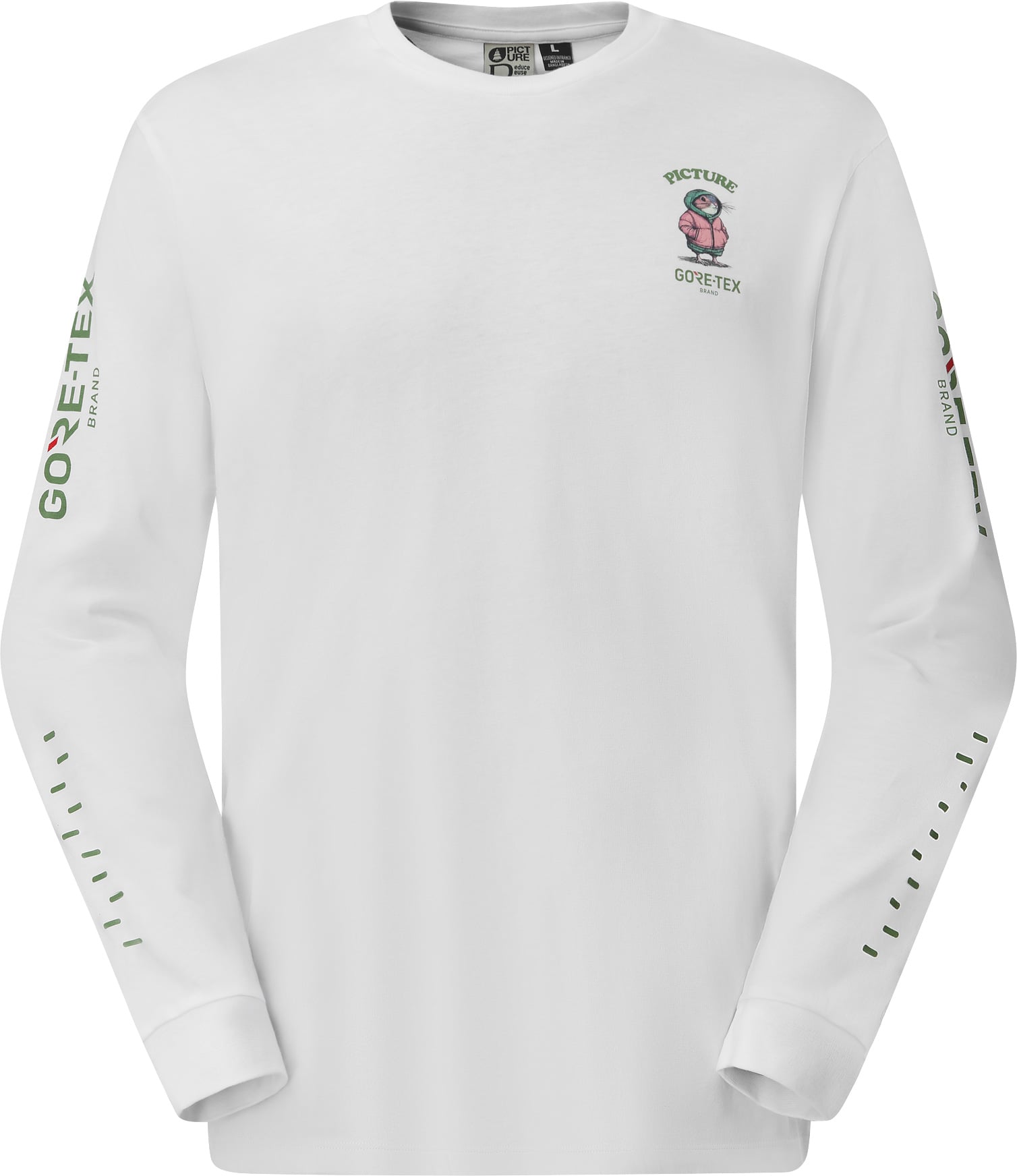 Picture X GTX LS Tee White + Picture Organic Clothing