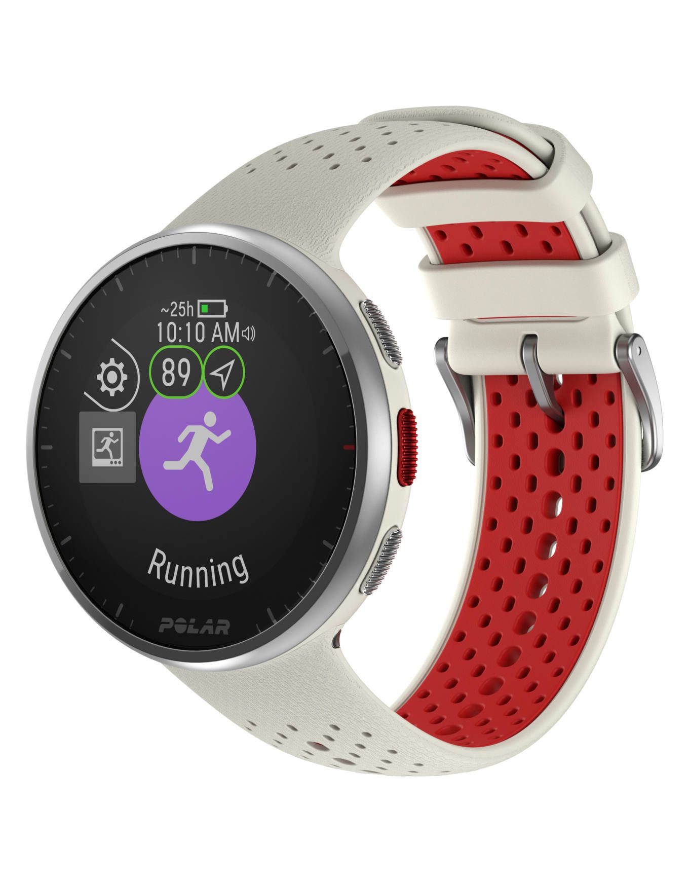 Polar Pacer Pro White/Red Outdoor Watches : Snowleader