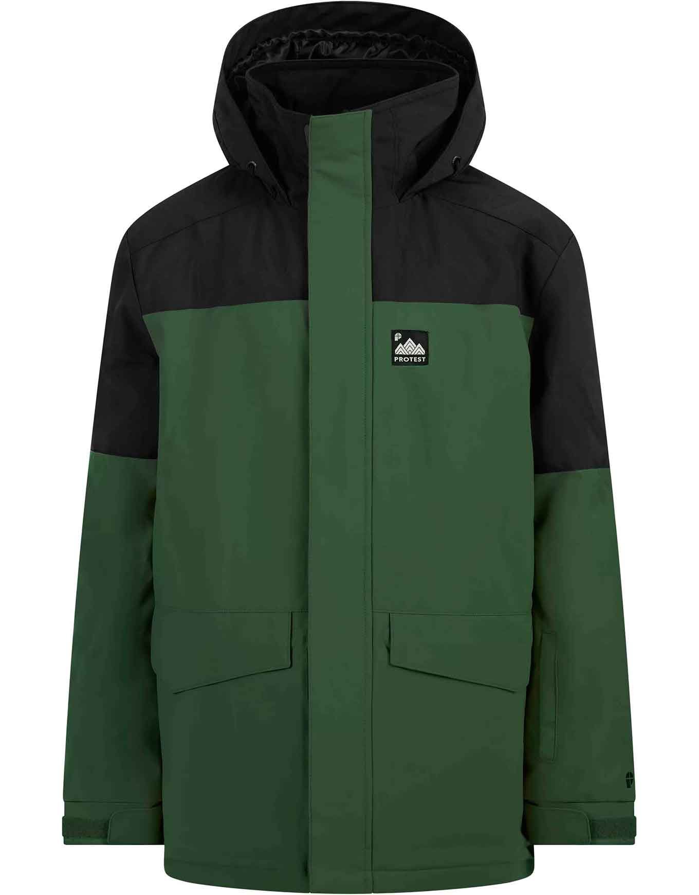 Prtewan Jr Snowjacket Kale green + Protest