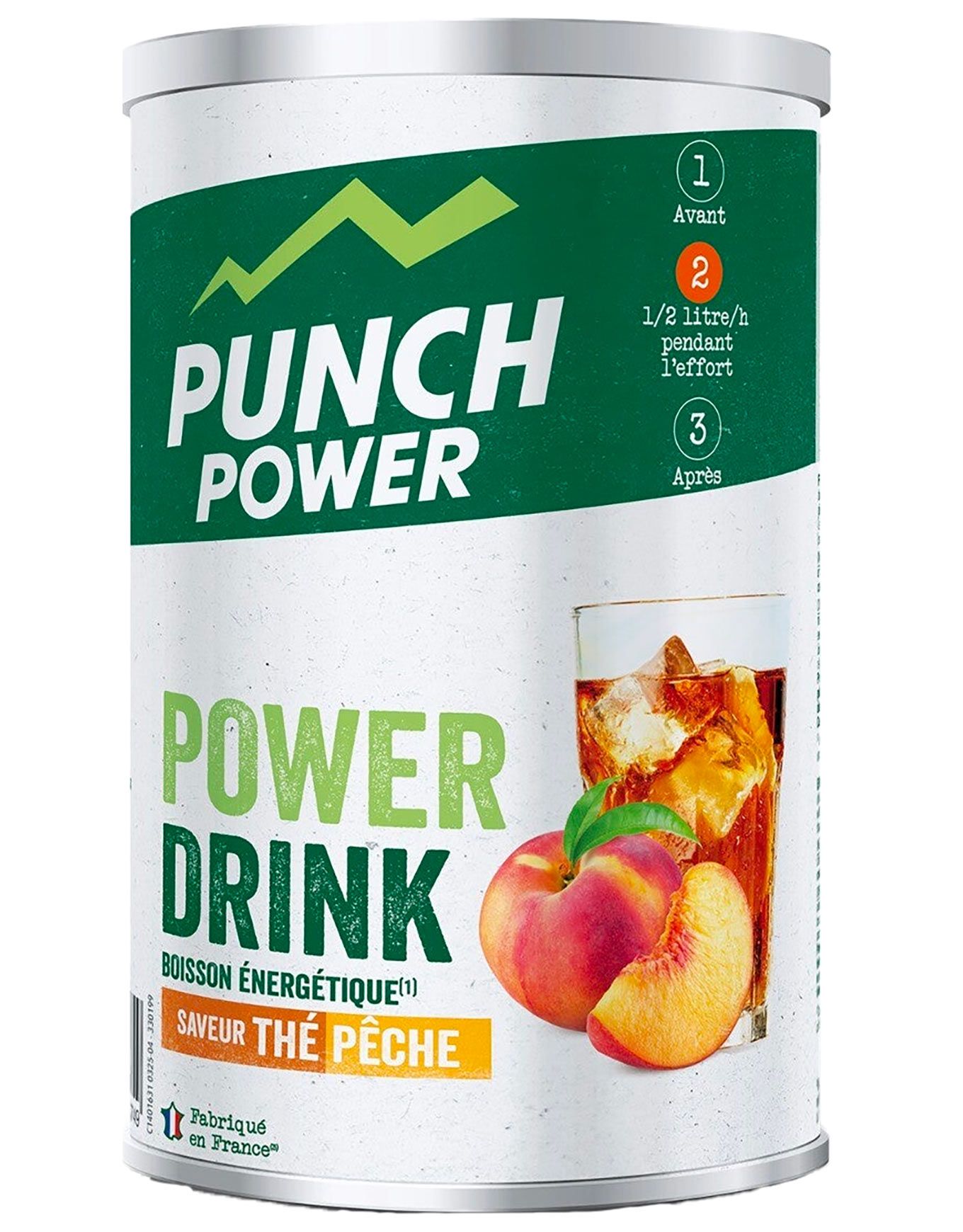 Power Drink Thé Pêche - Pot 500g + Punch Power