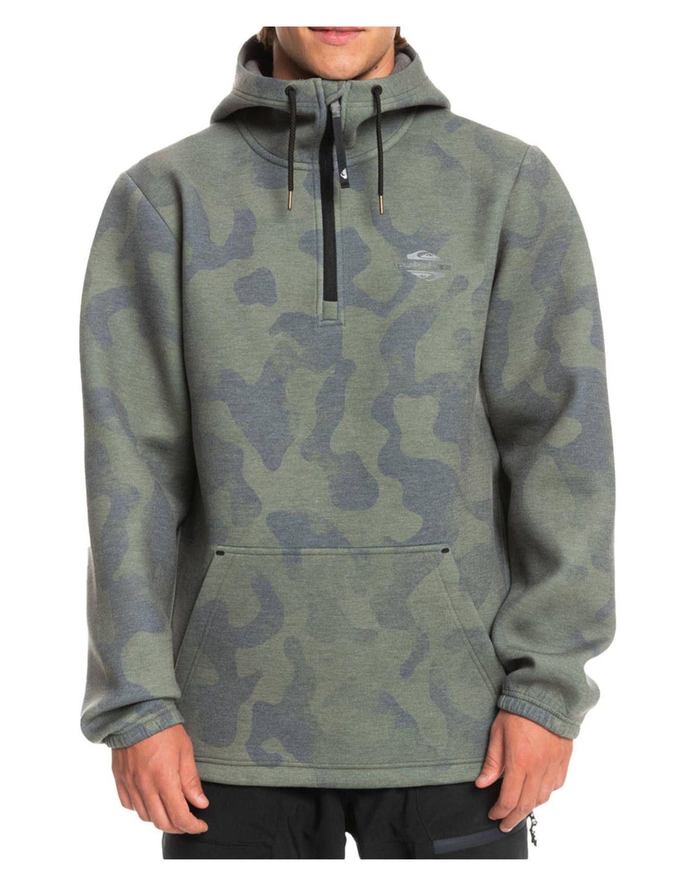 Shredder Hoodie M Otlr True Black Fade Out Camo + Quiksilver