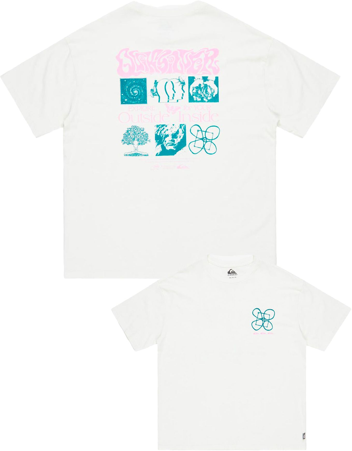 HW Outside Inside SS Tee Snow White + Quiksilver