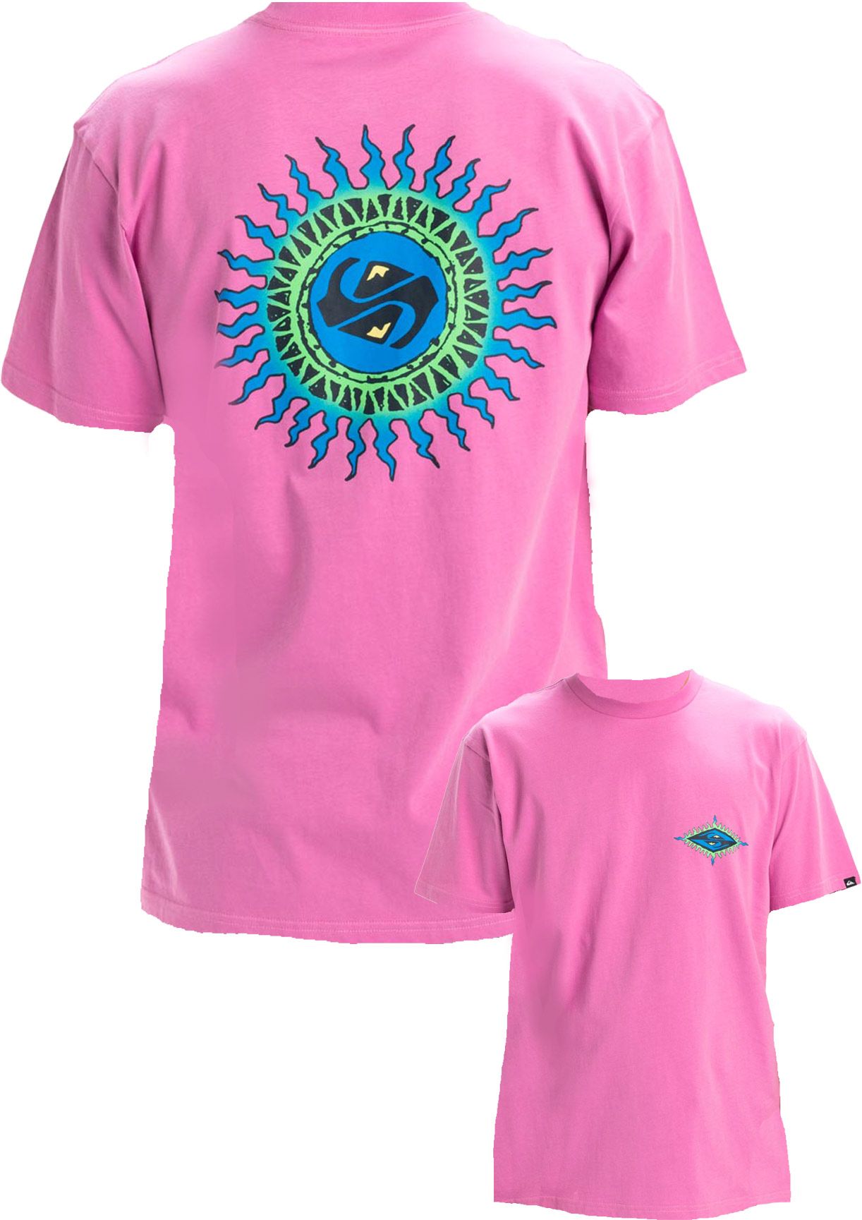 EV Beach Blast SS Tee Violet + Quiksilver