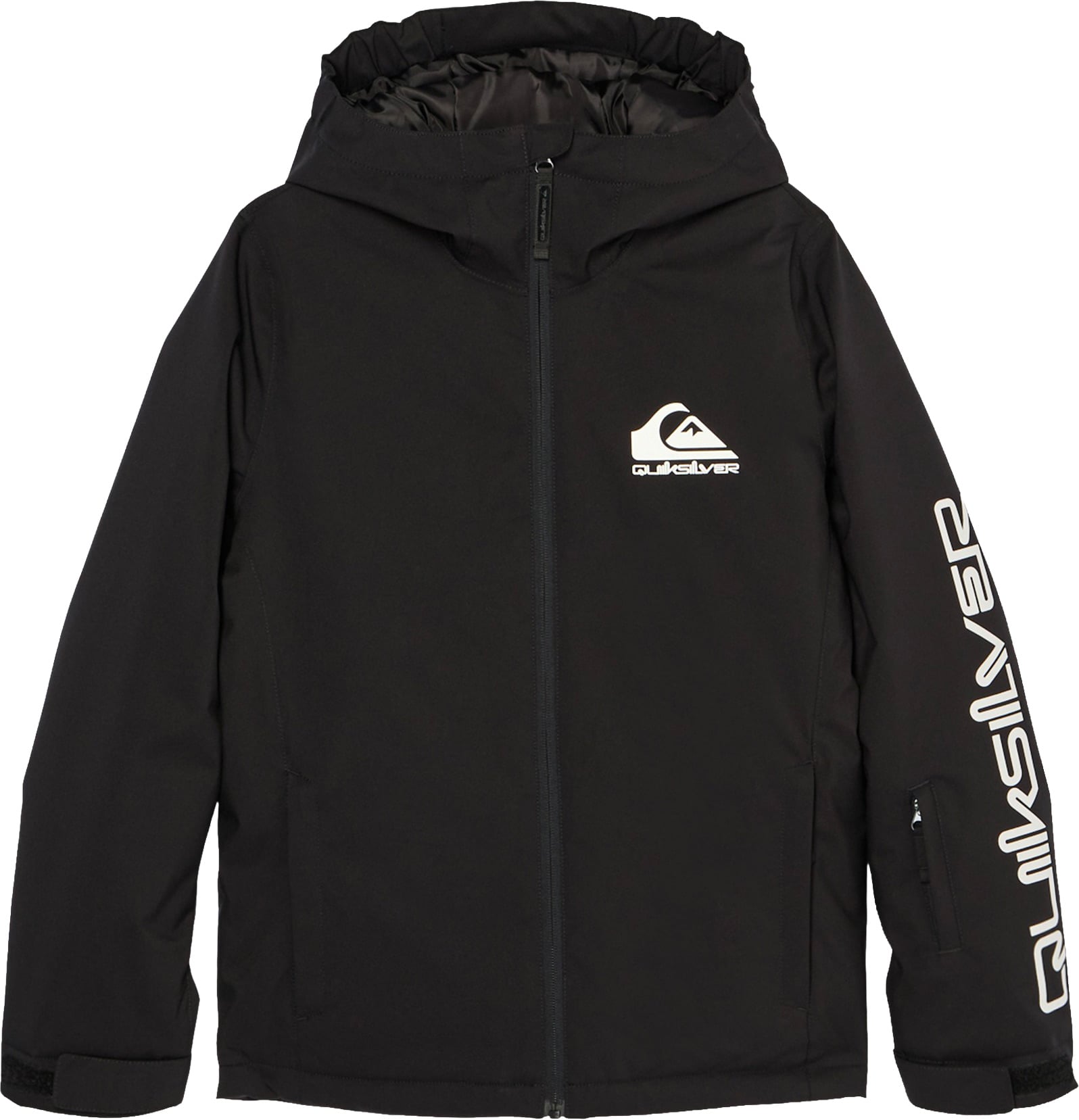 Mission Solid Youth Jacket Black + Quiksilver