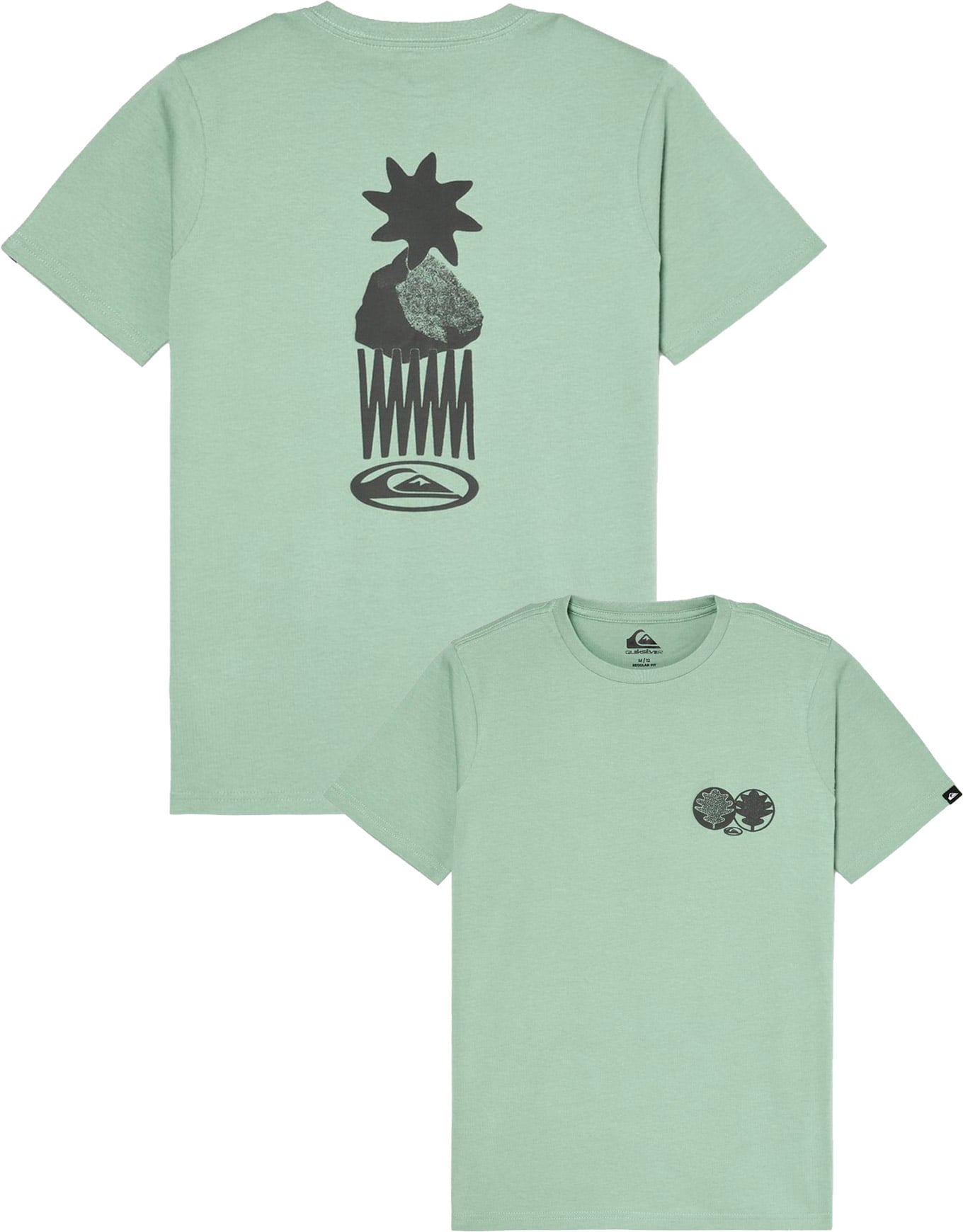 Balance SS Youth Tee Iceberg Green + Quiksilver