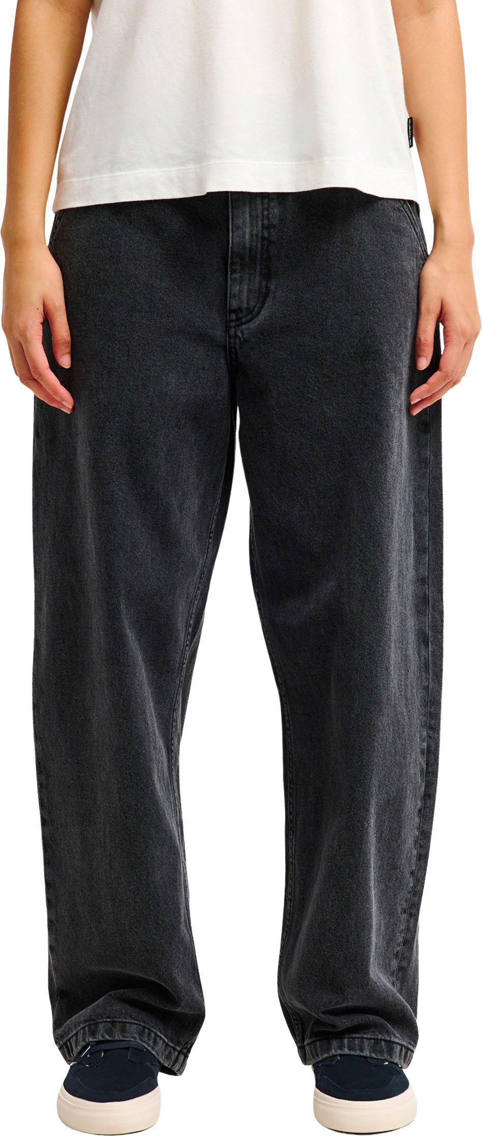 QSW Wide Crop Denim Pant W Black Tint Brown + Quiksilver