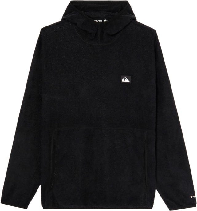 Warm Up Hoodie Technical Fleece Black + Quiksilver