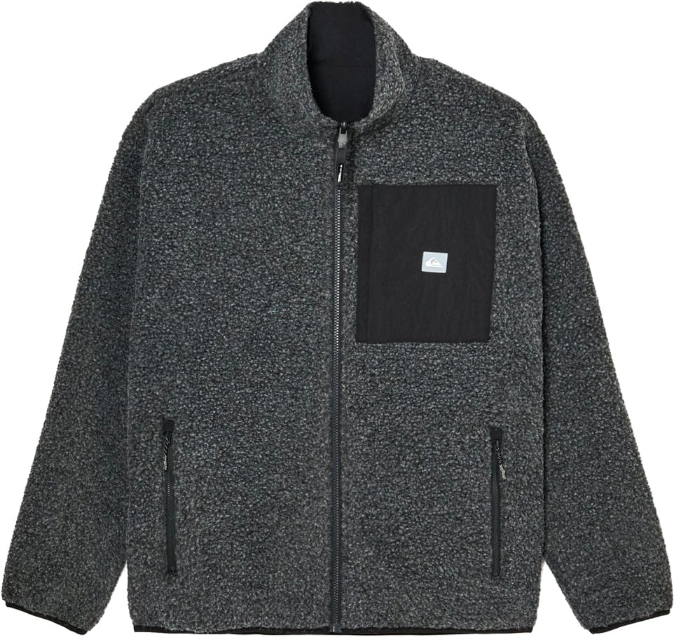 Urban Storm Reversible Full Zip Sherpa Black + Quiksilver