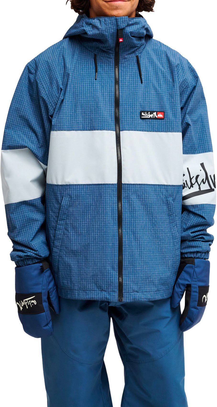 High In The Hood 10K Jacket Dark Denim + Quiksilver