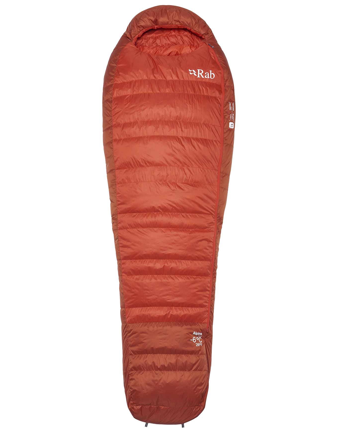 Alpine -6C / 20F Dark Horizon/Tuscan Red + Rab