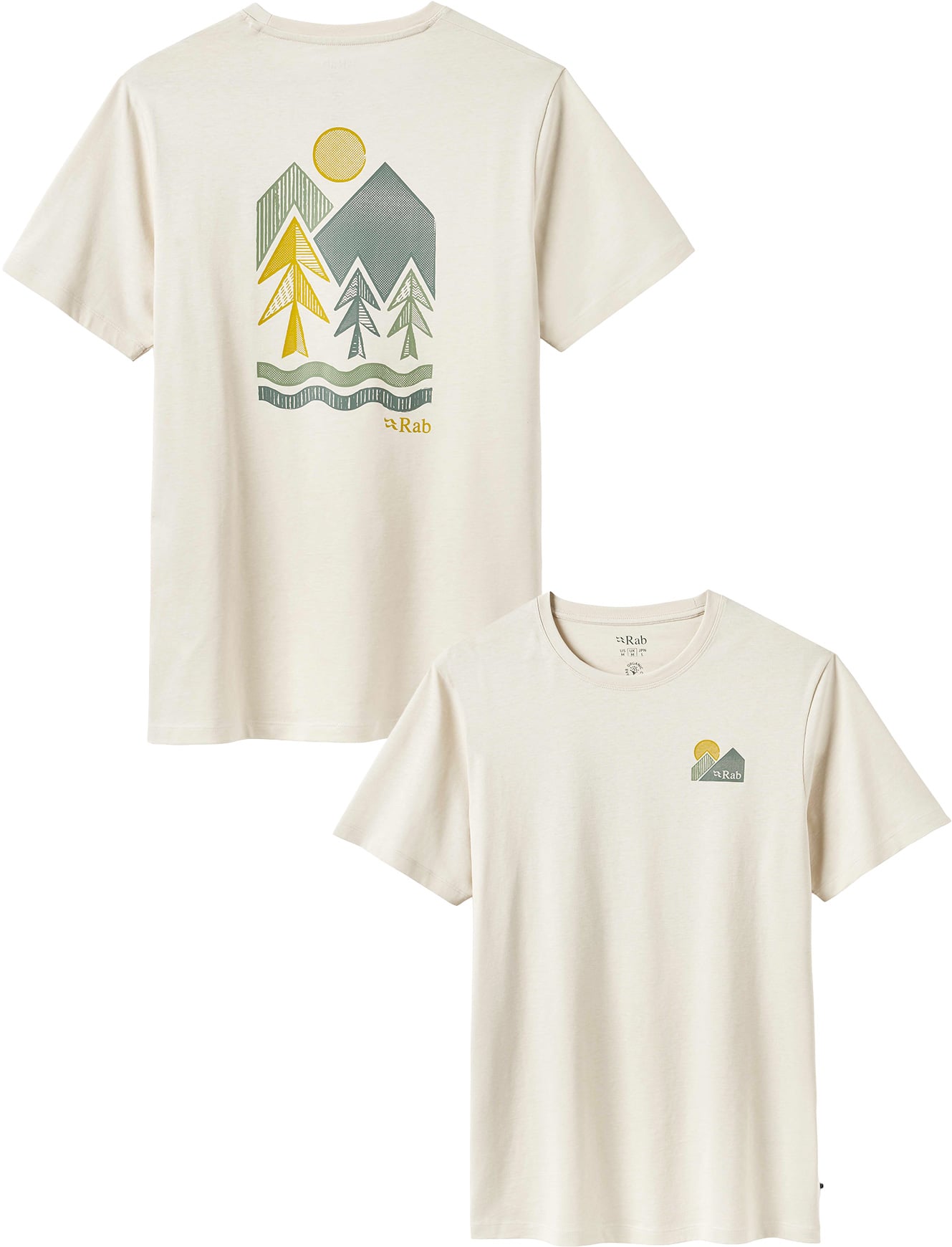 Stance Vista Tee Ecru + Rab