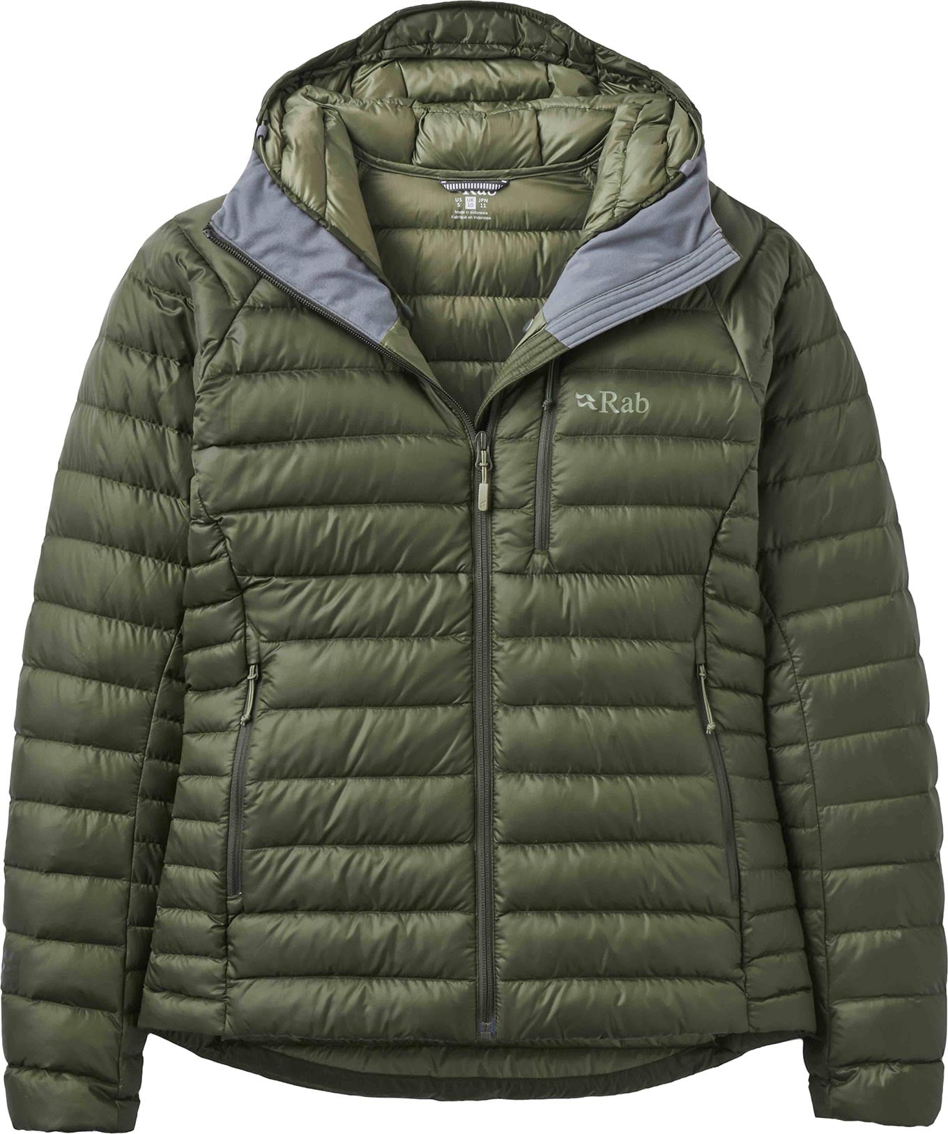 Microlight Alpine Hoody W Army + Rab