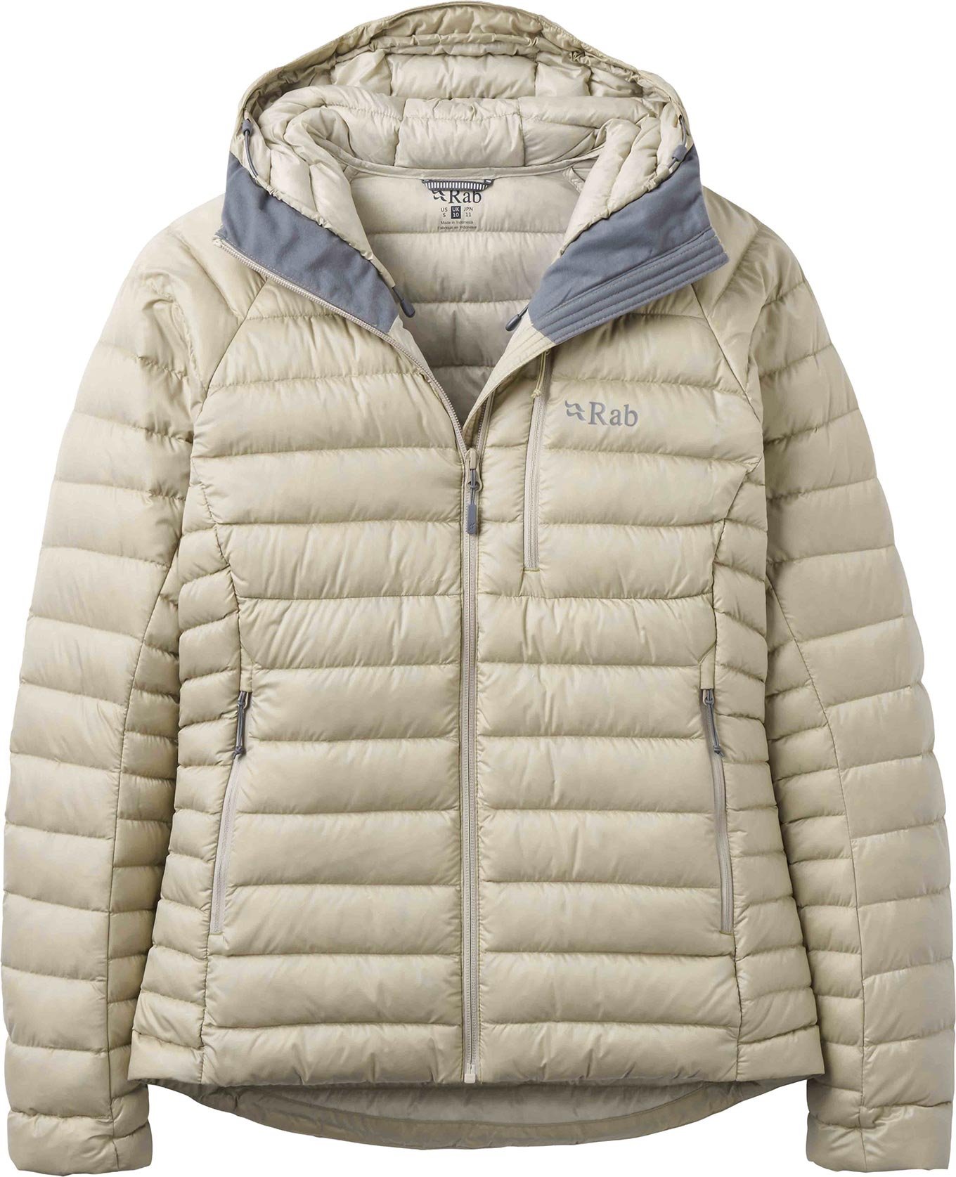 Microlight Alpine Hoody W Dark Pebble + Rab