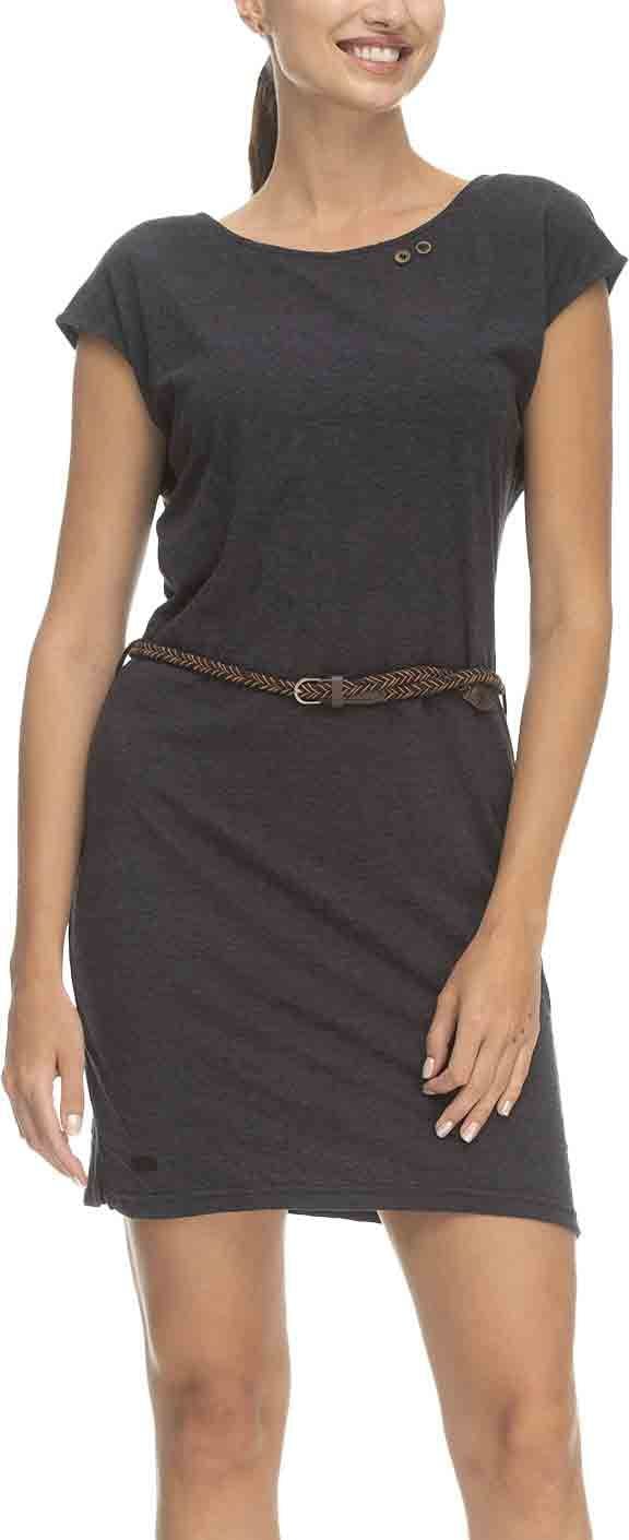 Ragwear Sofia Top Donna, Scollo Schiena, Bottoni, Effetto Mélange, Vegan
