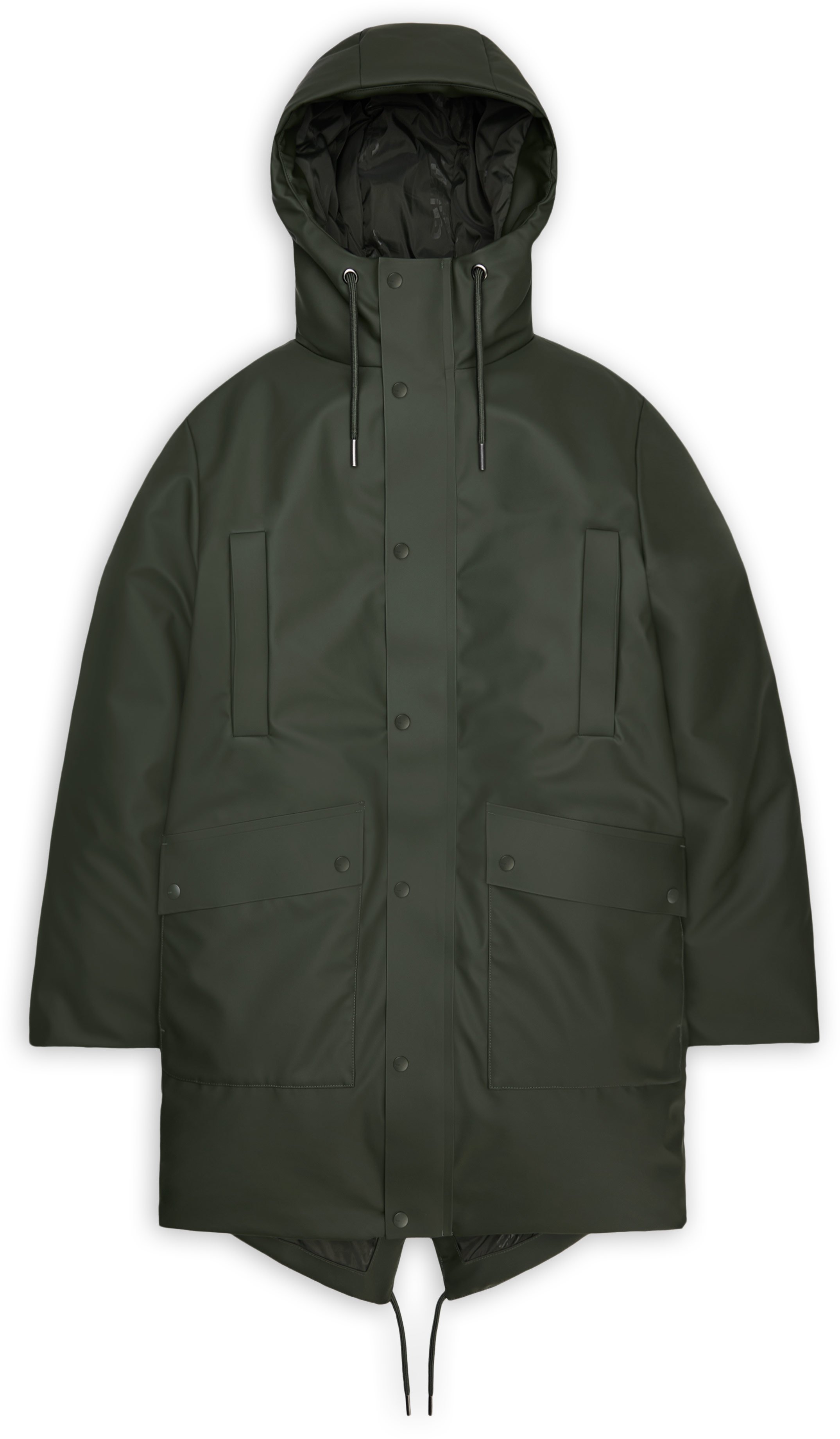 Nome Long Parka W3T3 Green + Rains