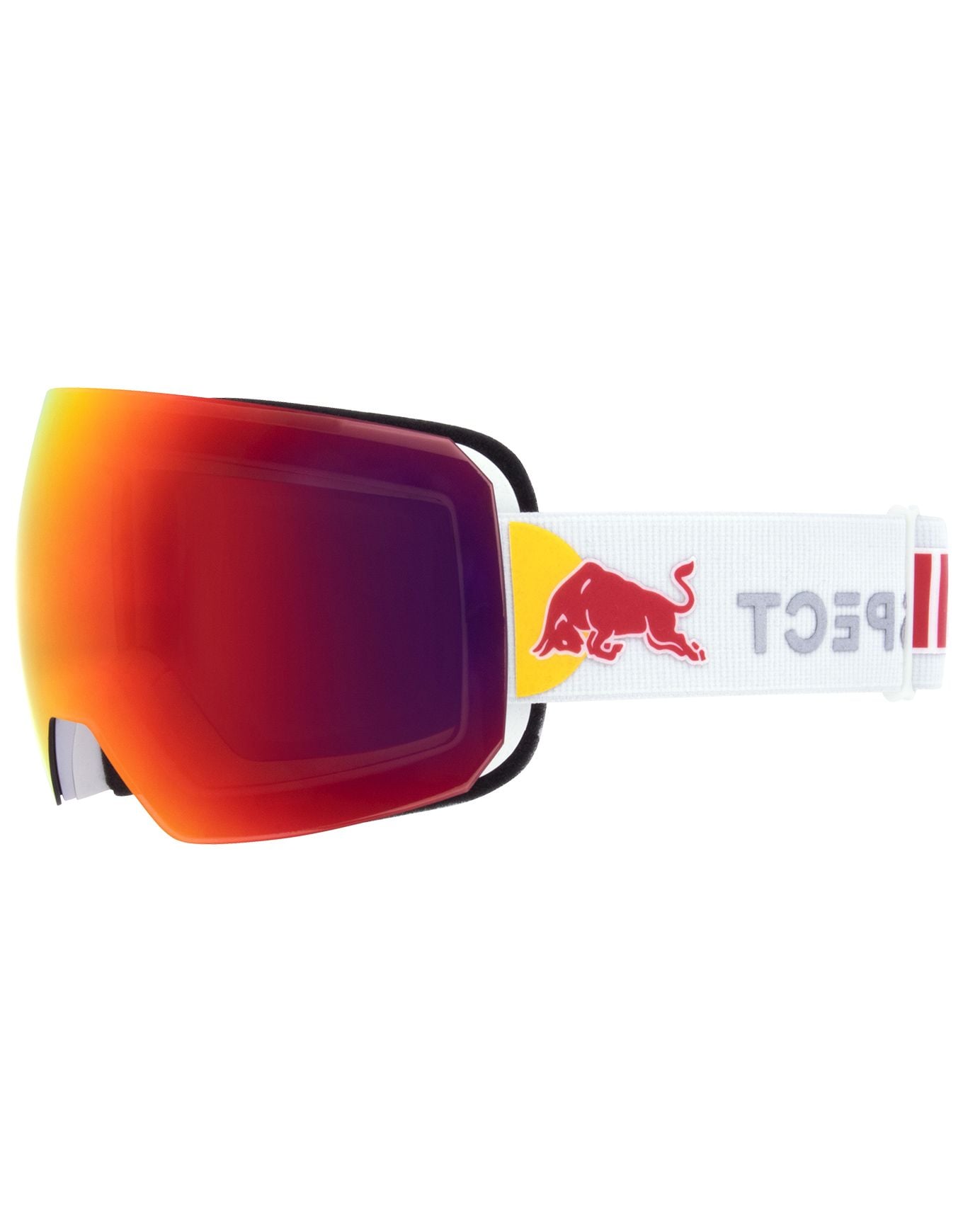 Reign Matt White / Brown with Red Mirror + Red Bull Spect Eyewear
