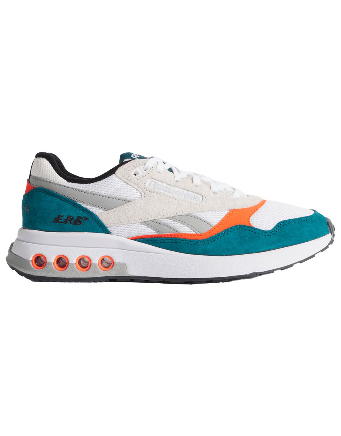 ERS World Retro Teal White Pump Orange + Reebok