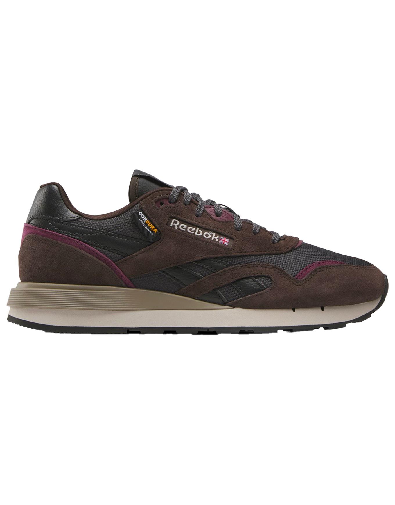 Classic Nylon 89 Washed Black / Black / Black Cherry + Reebok