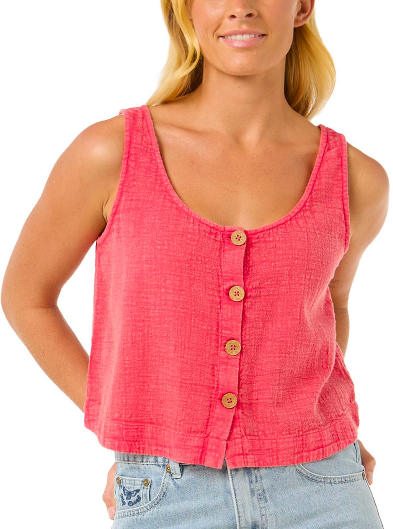 Classic Surf Tank II W Hibiscus Red + Rip Curl