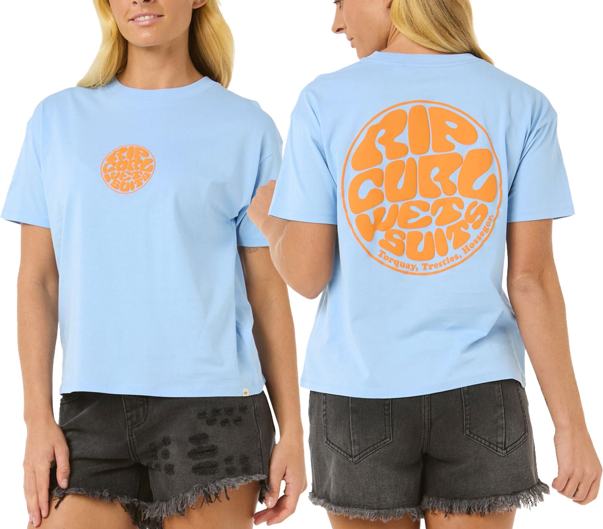 Icons Of Surf Relaxed Tee W Mid Blue/Orange + Rip Curl