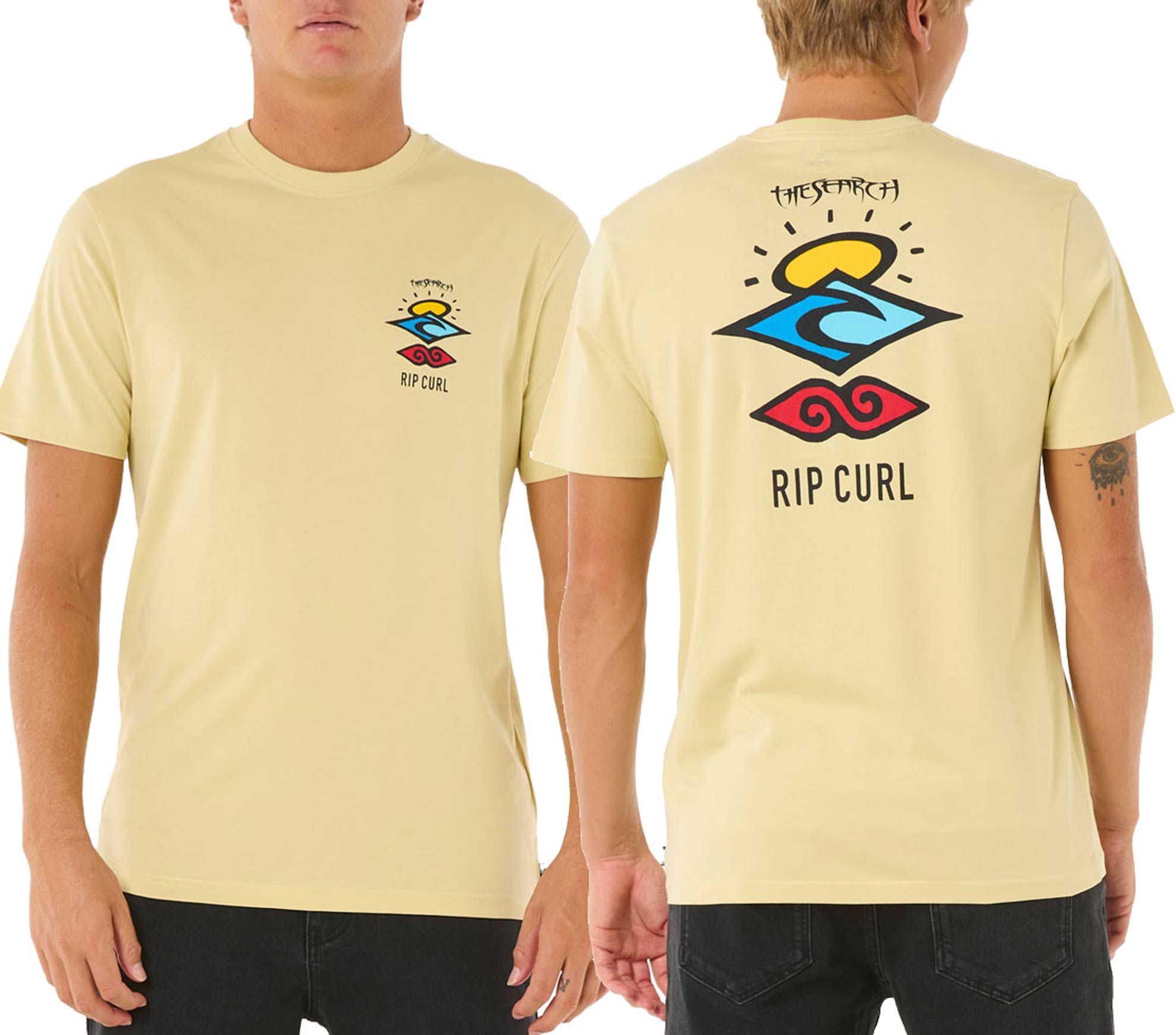 Search Icon Tee M Straw + Rip Curl