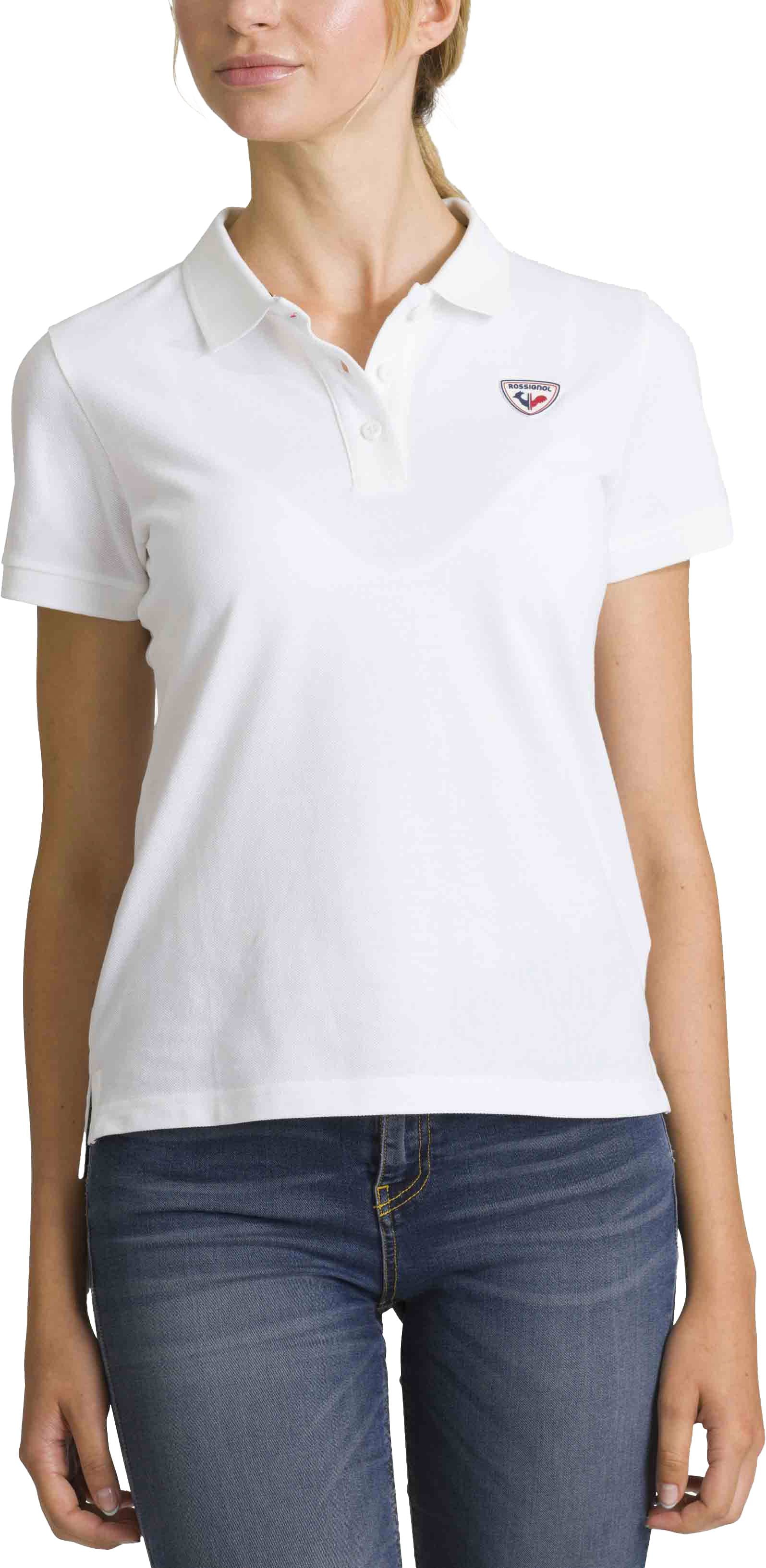 W Logo Polo White + Rossignol