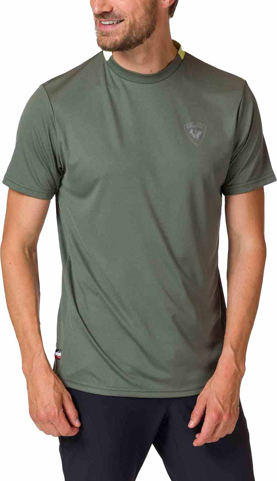 M Active Tee Ebony Green + Rossignol