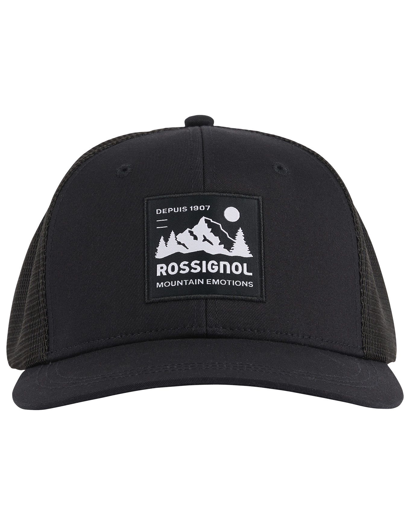 Mid Crown Trucker Cap Black + Rossignol