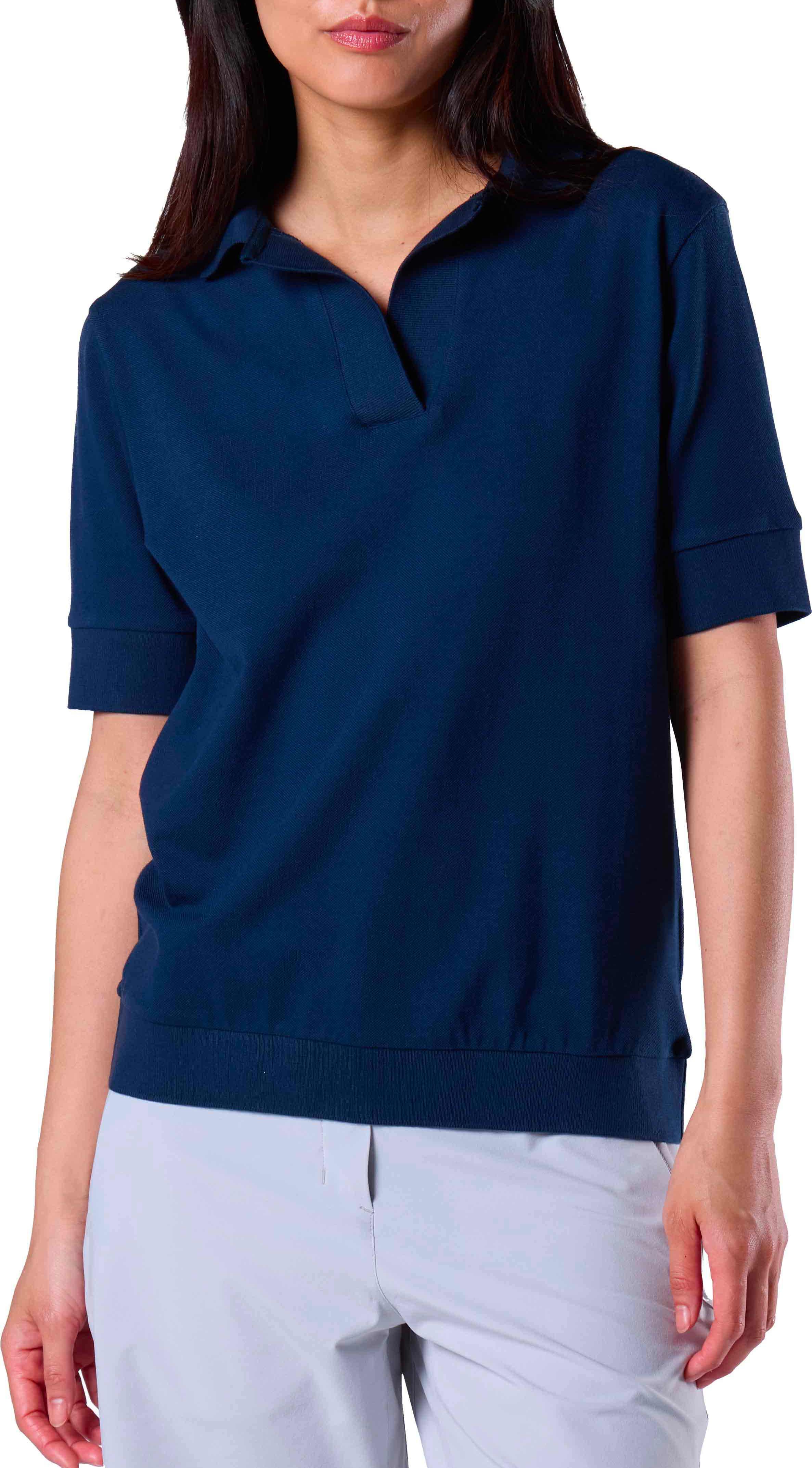 Pique Polo W Dark Navy + Rossignol