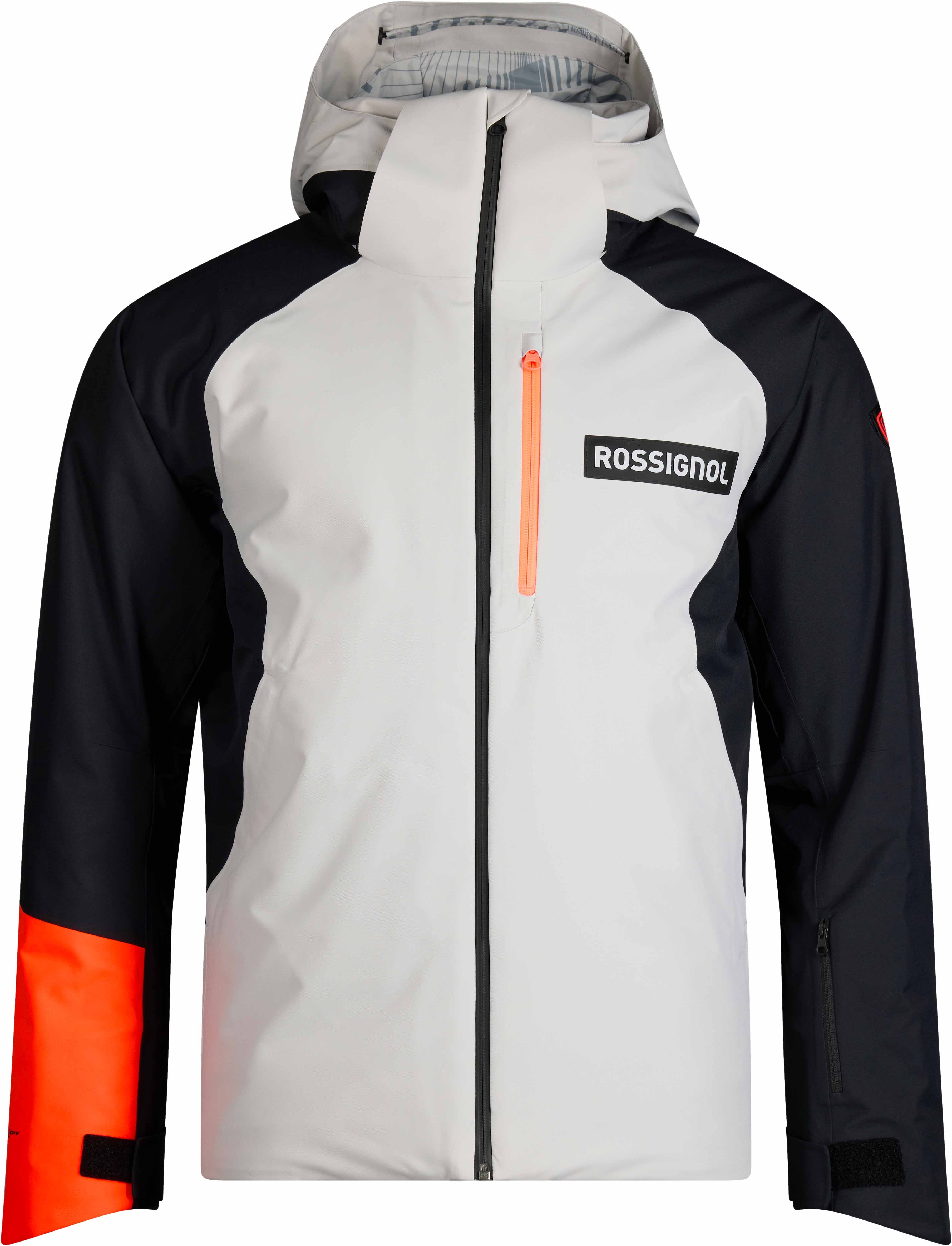 M Hero Insulated Ski Jacket Light Grey + Rossignol
