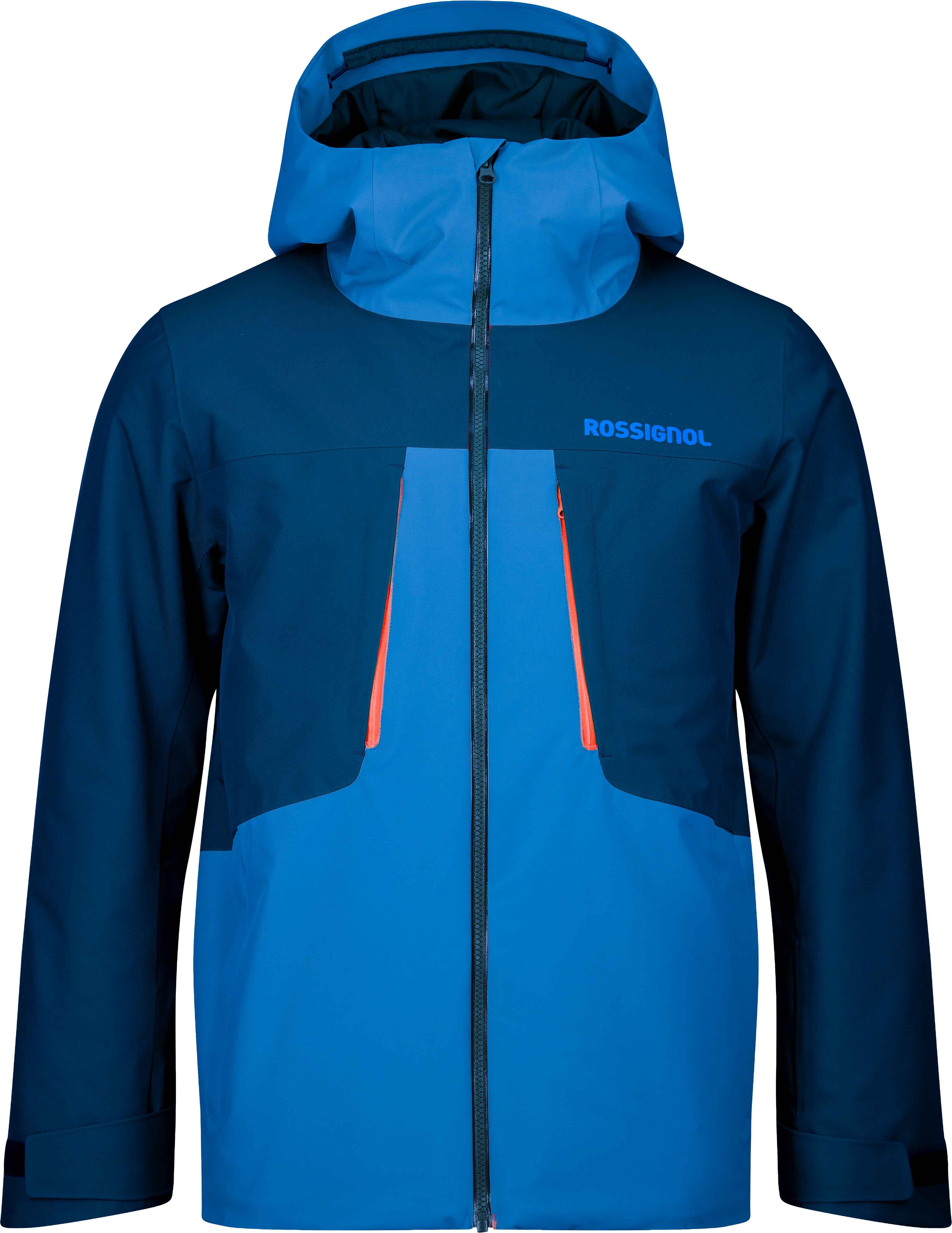 M Velika Insulated Ski Jacket Dazzle Blue/Dark Navy + Rossignol