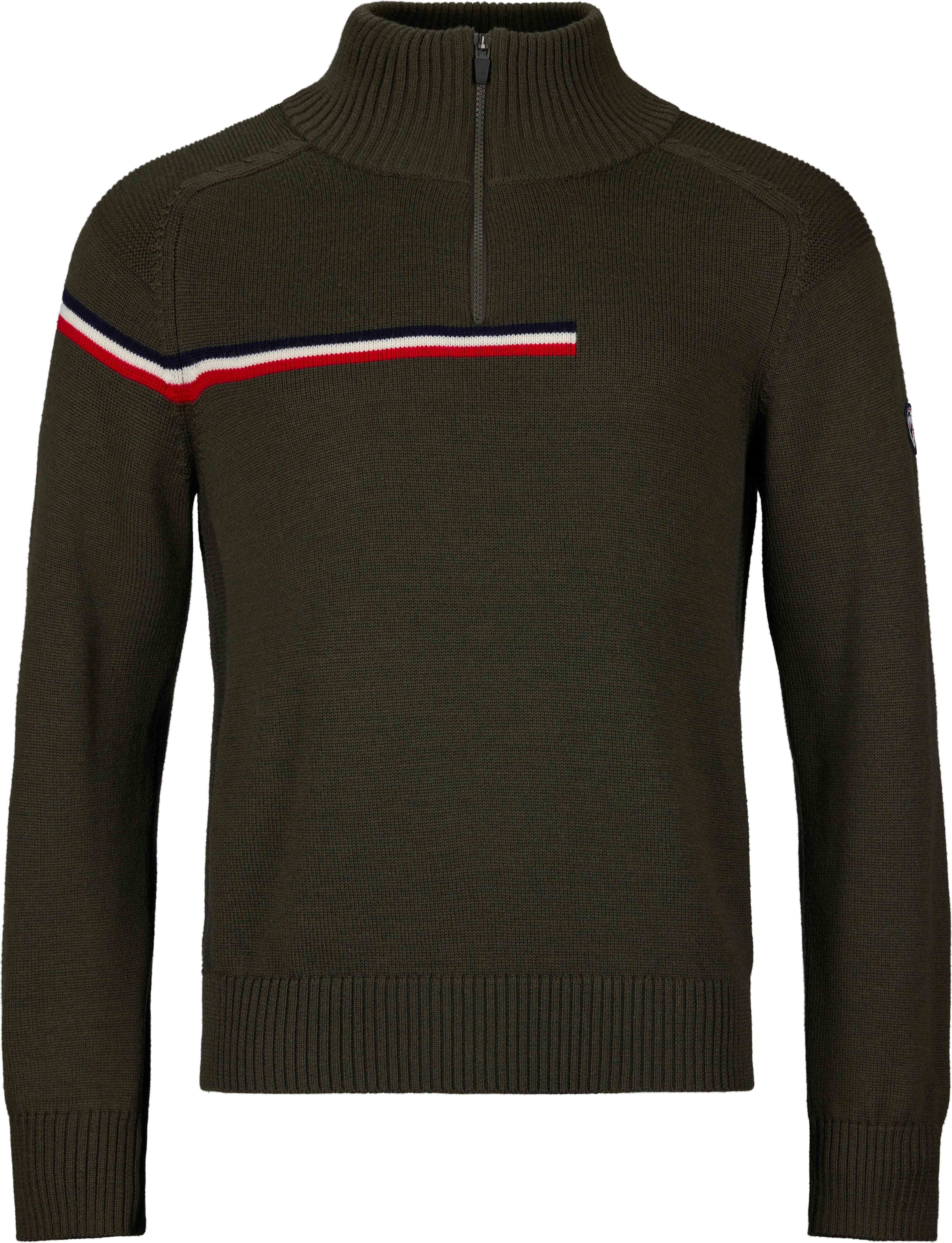 M Odysseus Half Zip Merino Sweat Olive Shadow + Rossignol