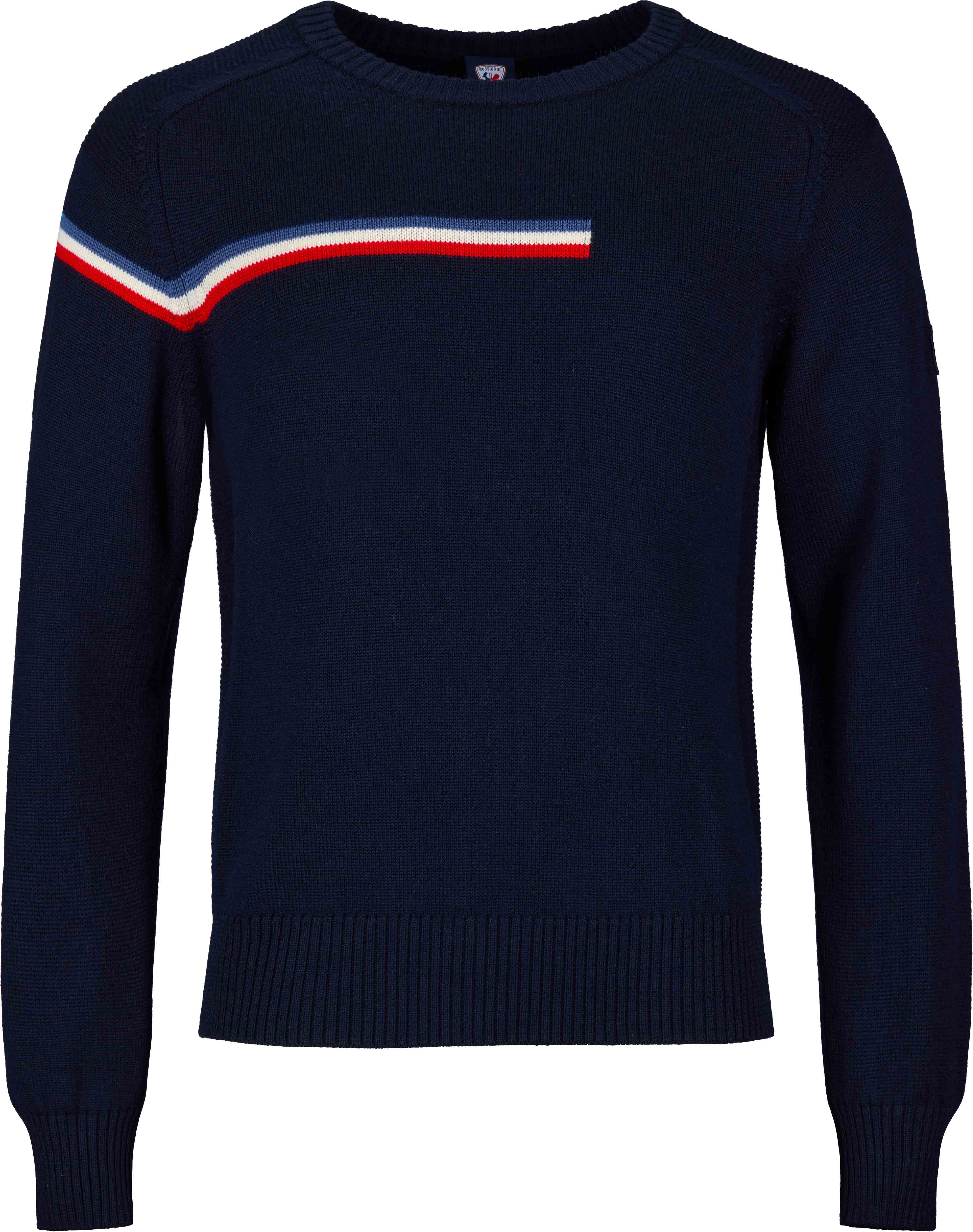 M Odysseus Crew Merino Sweat Dark Navy + Rossignol