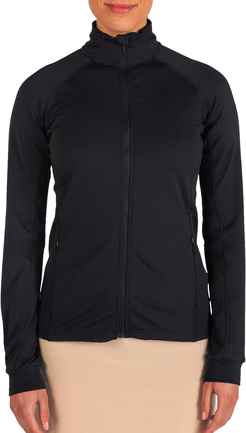 W Mid Layer Stretch Jacket Black + Rossignol