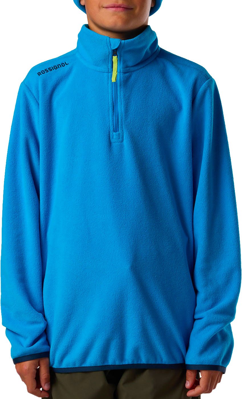 Jr Quarter Zip Polar Fleece Blazing Blue + Rossignol