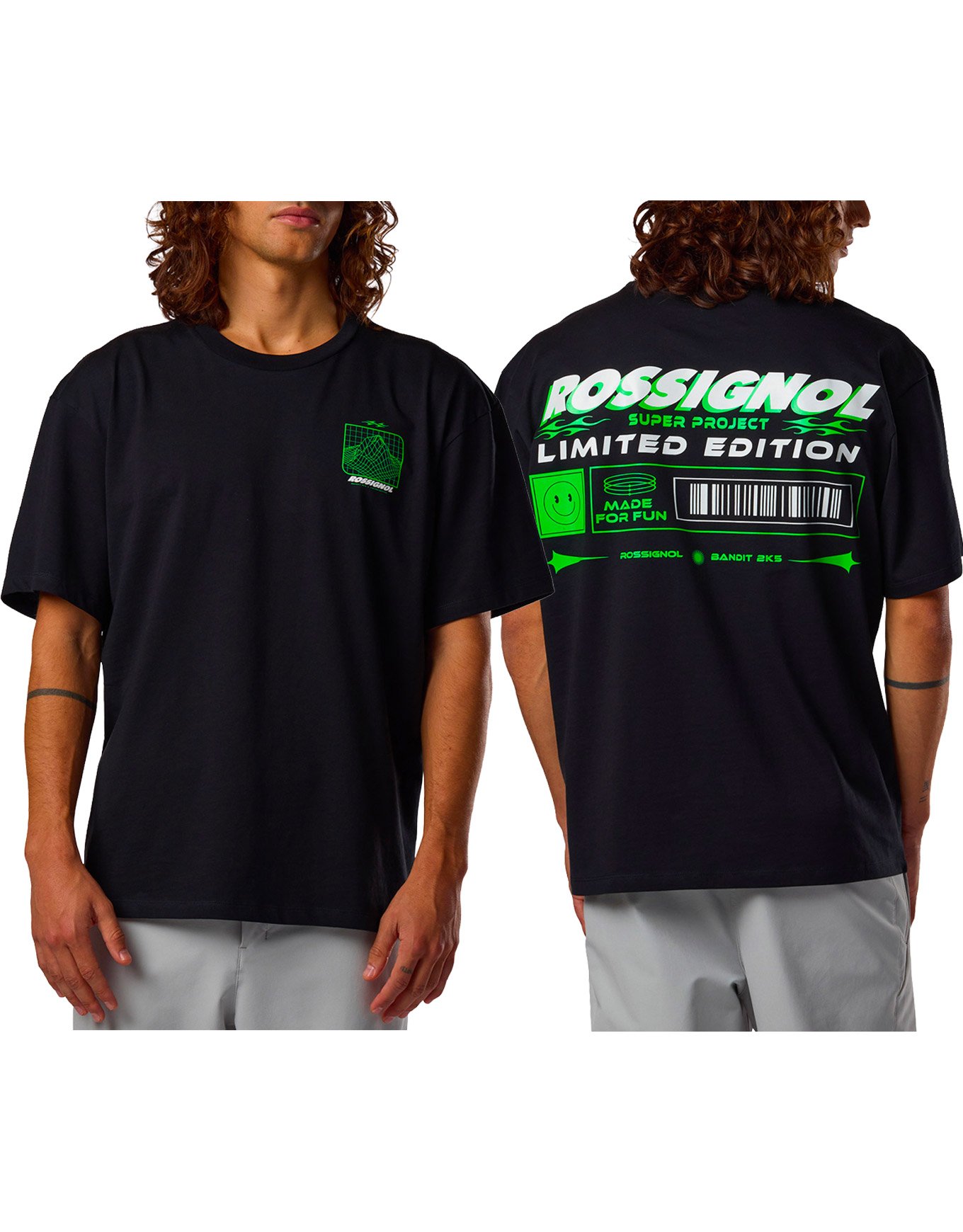 M Super Project Tee Black + Rossignol