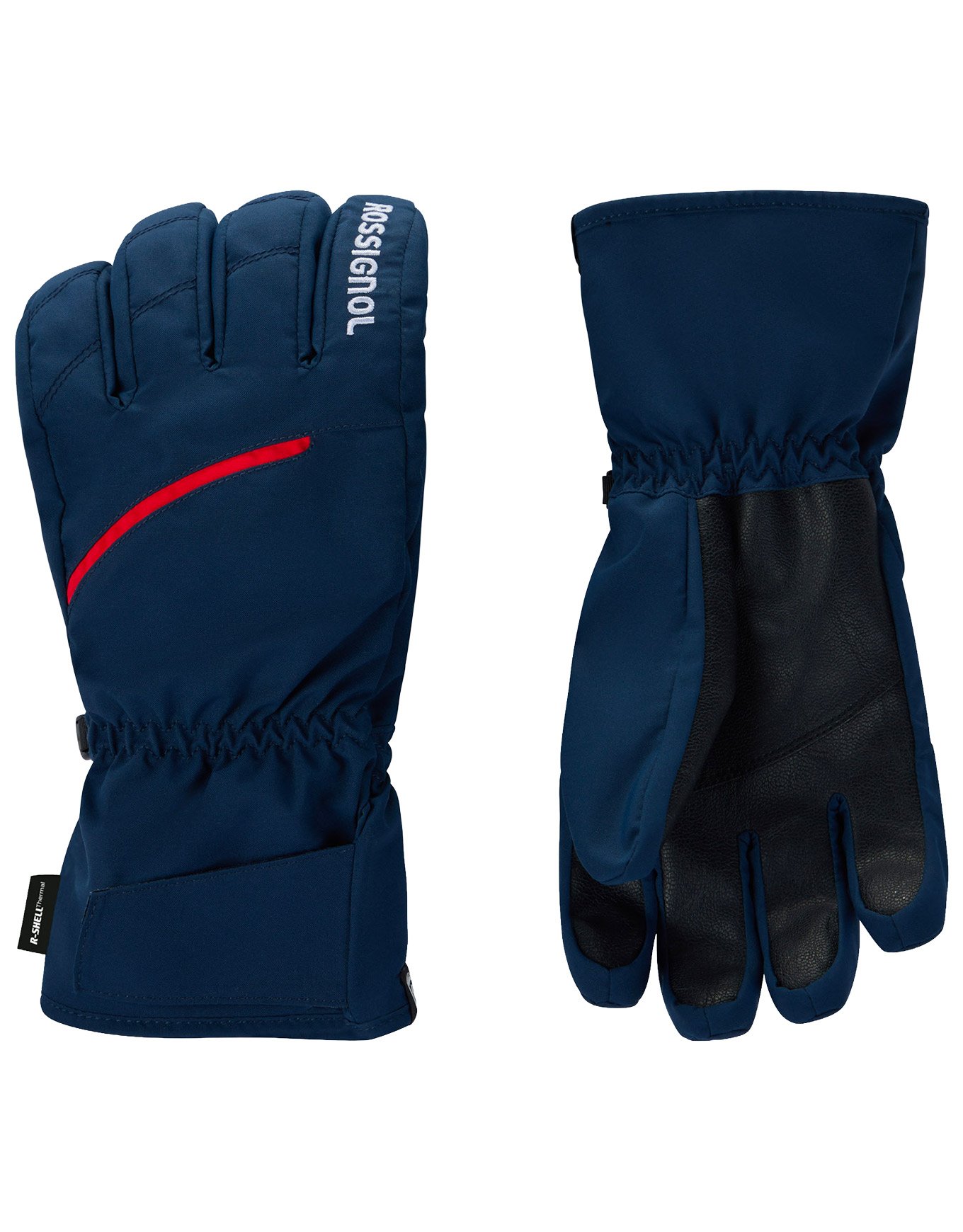 M Perf Ski Gloves R-Shell Ther Dark Navy + Rossignol