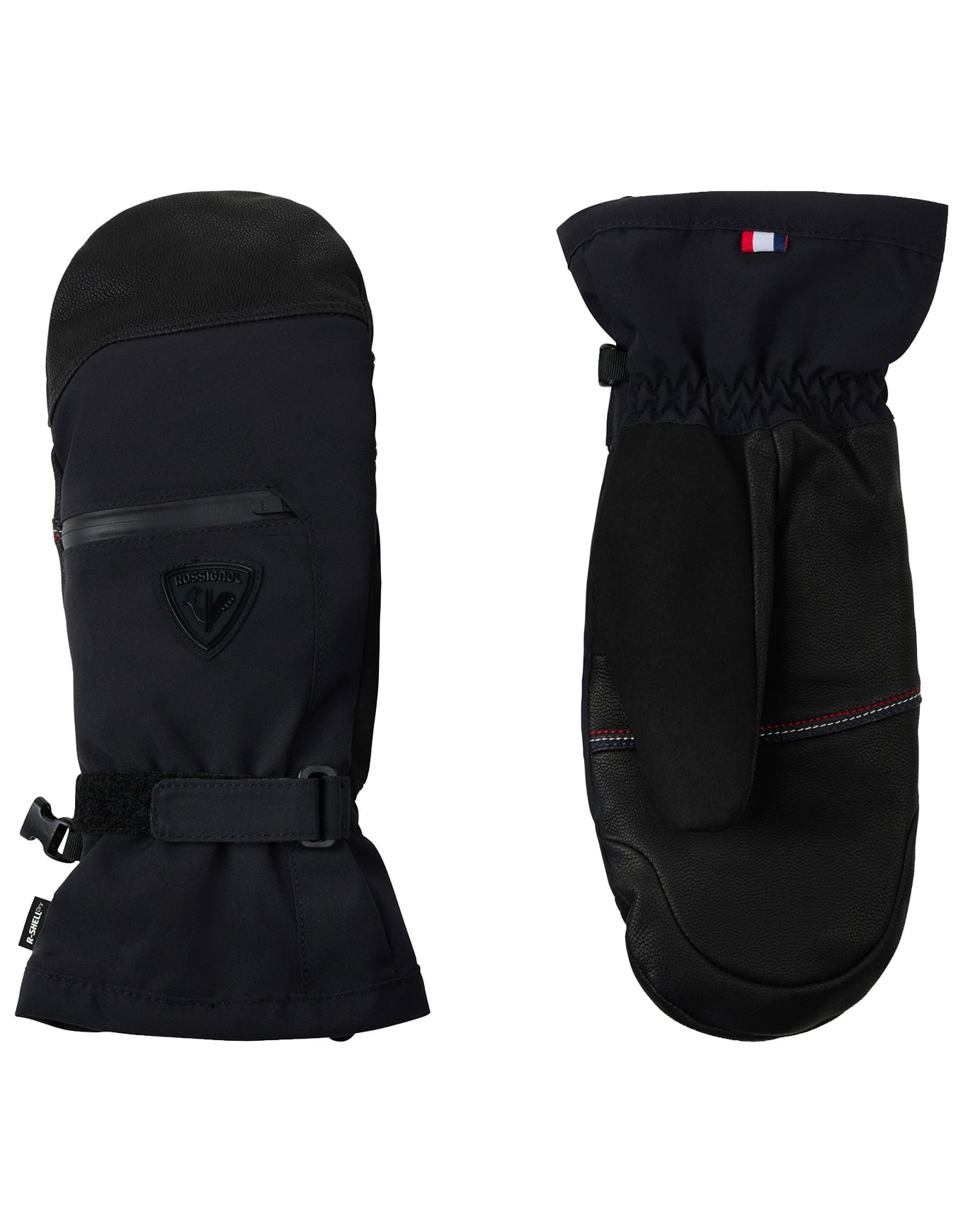 W Romy Mittens R-Shell Dry Black + Rossignol