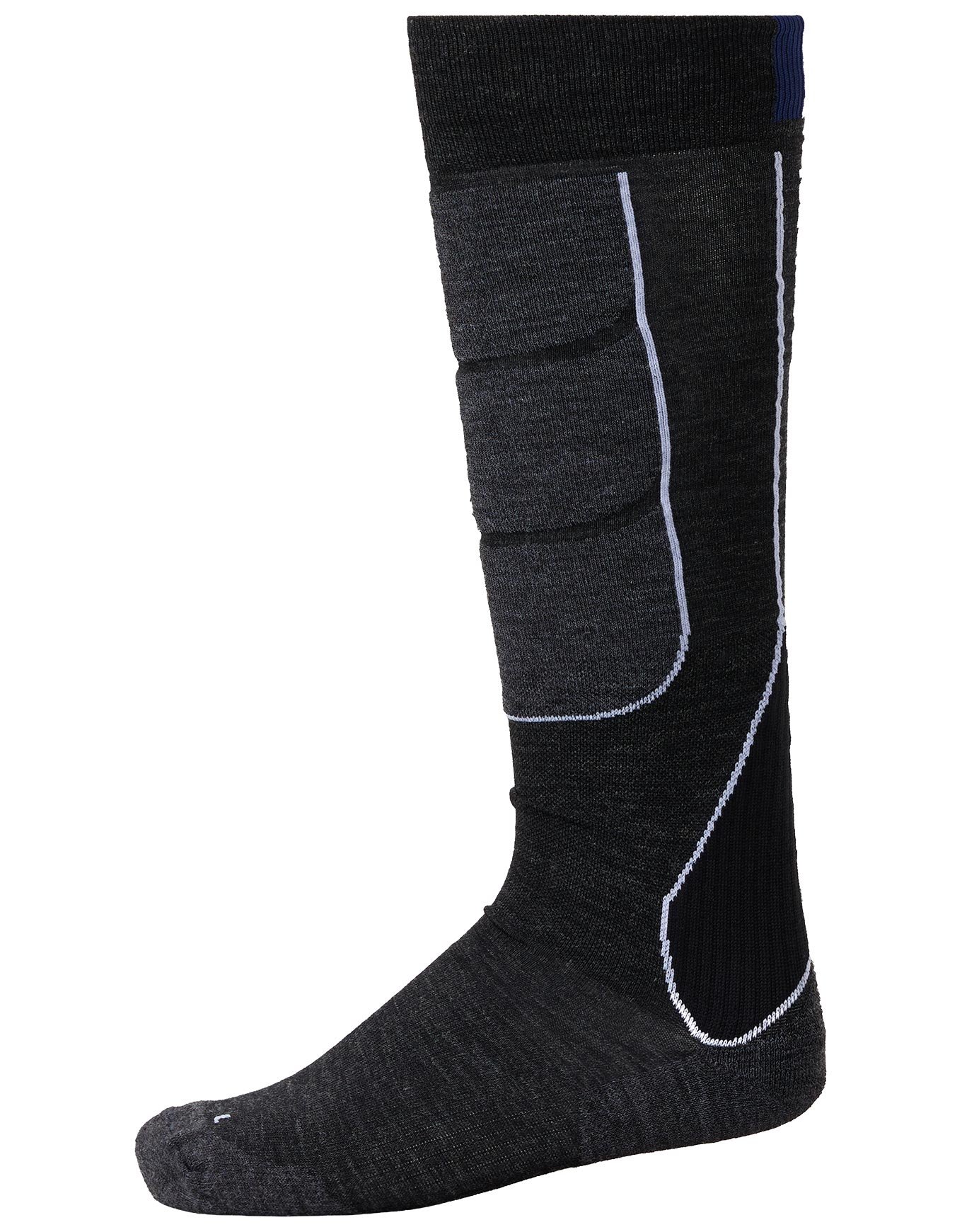 M Intermediate Ski Socks Black + Rossignol