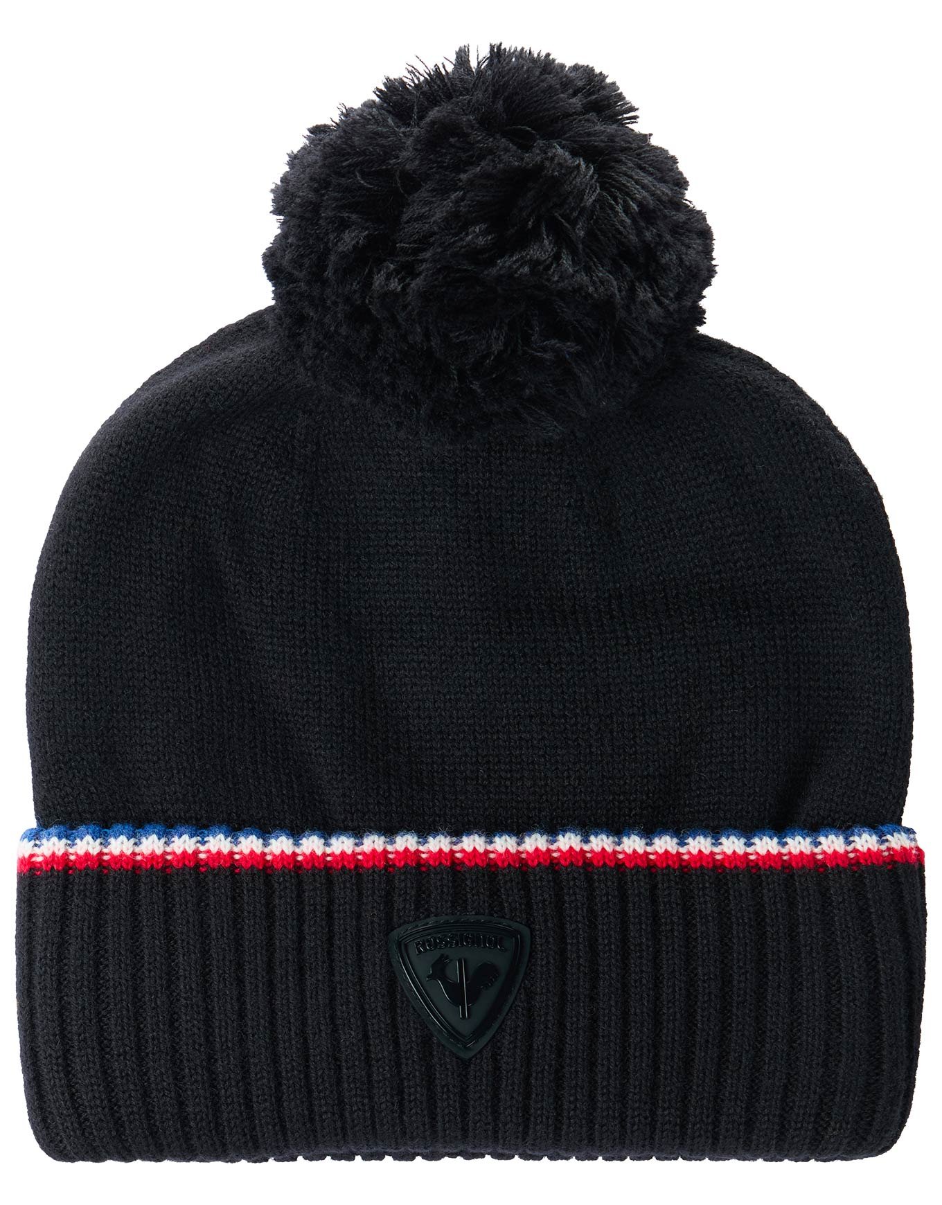 Snowblaze Pompom Beanie Black + Rossignol