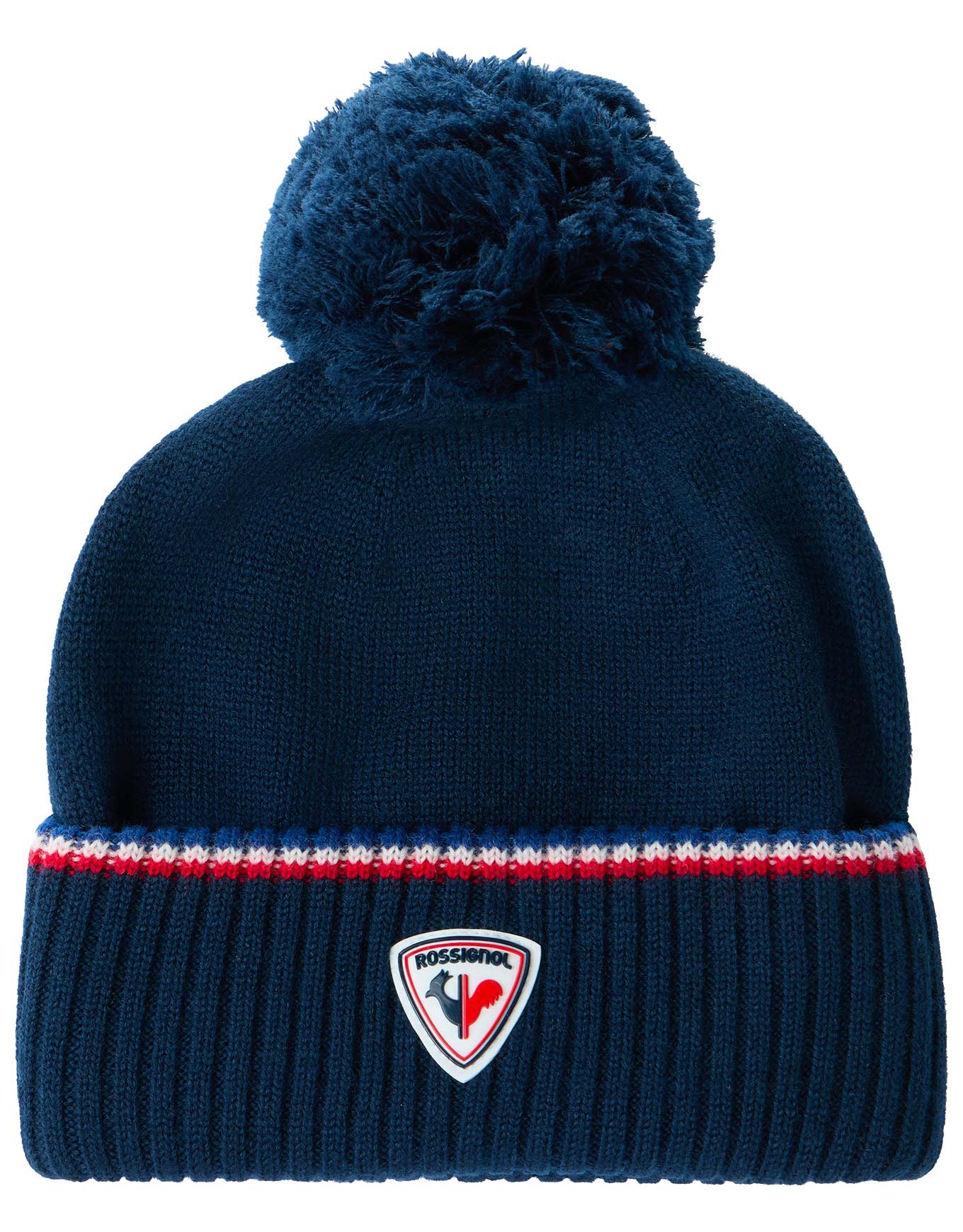 Snowblaze Pompom Beanie Dark Navy + Rossignol