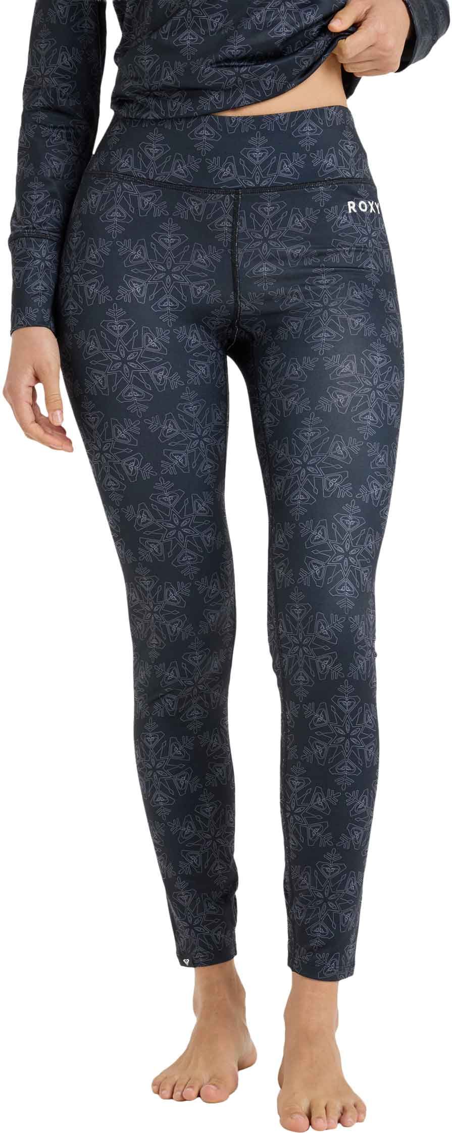 Daybreak Brushed Pants True Black Snowflakes + Roxy