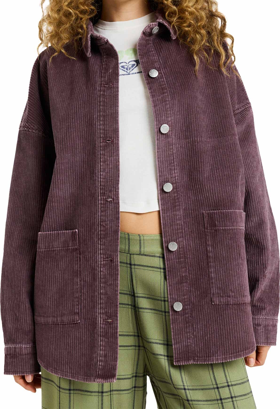 Kick Back Washed Cord Shirt Huckleberry + Roxy