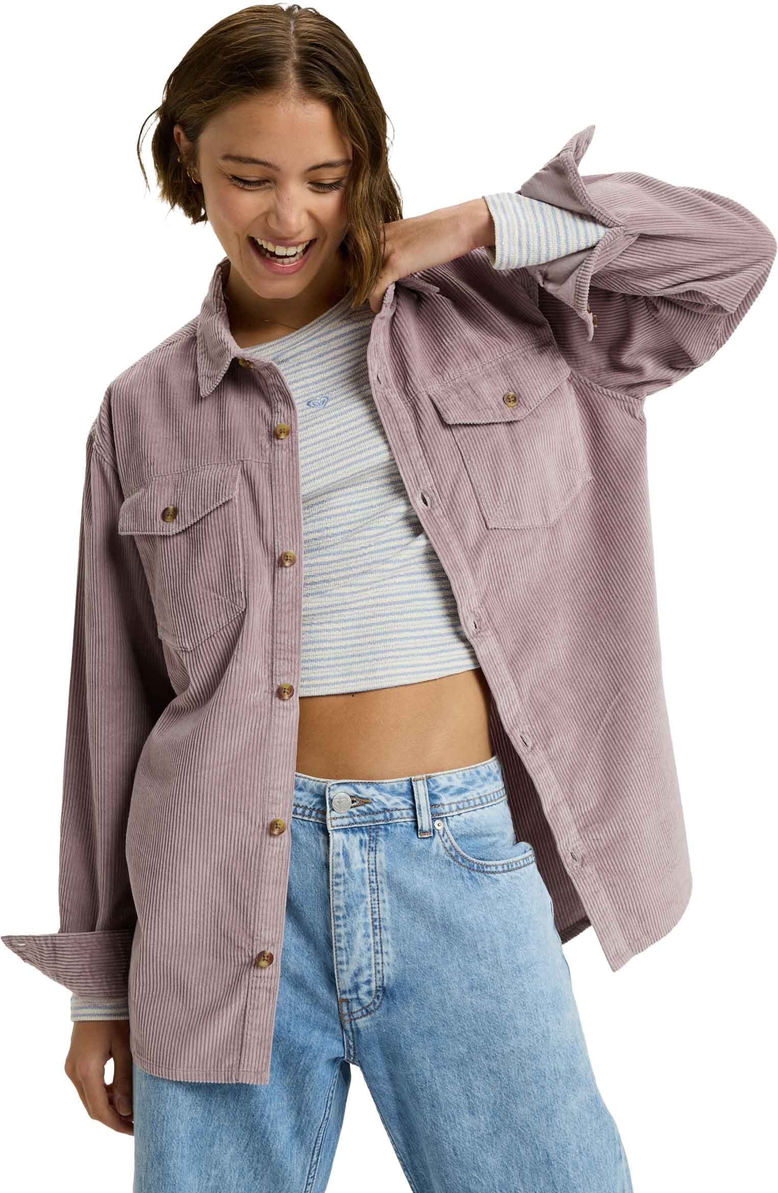 Let It Go Cord Shirt Nirvana + Roxy