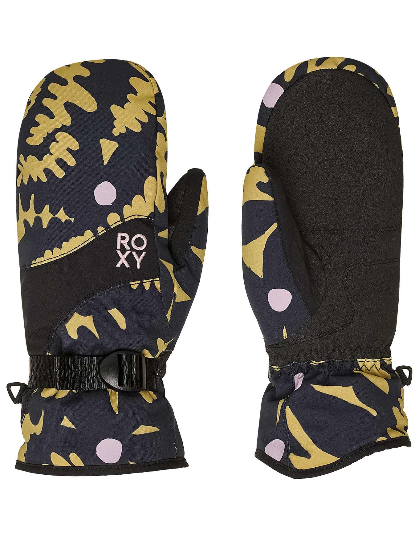 Roxy Jetty Mitt Fennel Seed Big Flower + Roxy