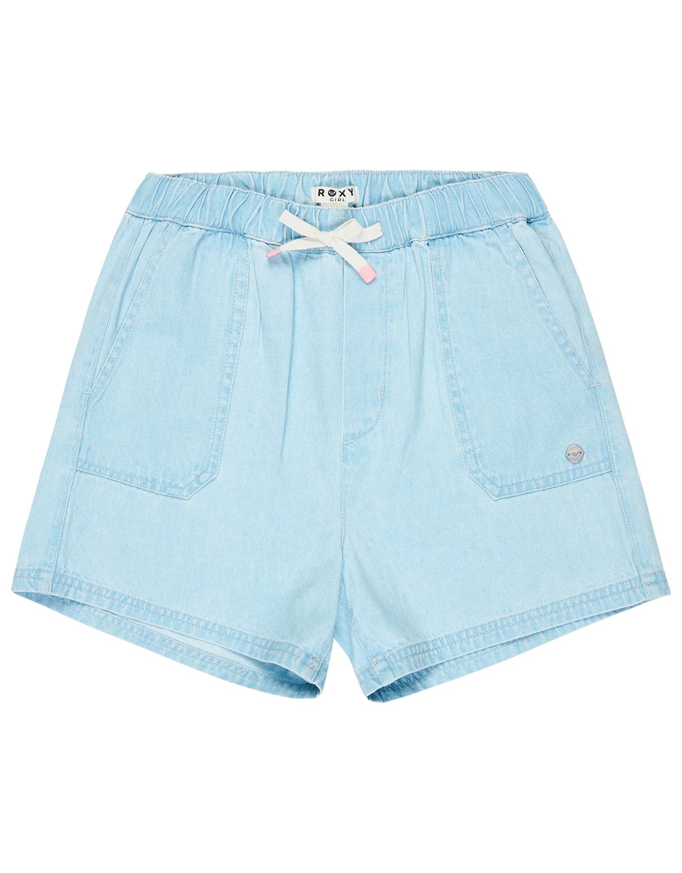 Call On Me Denim Short Light Blue + Roxy