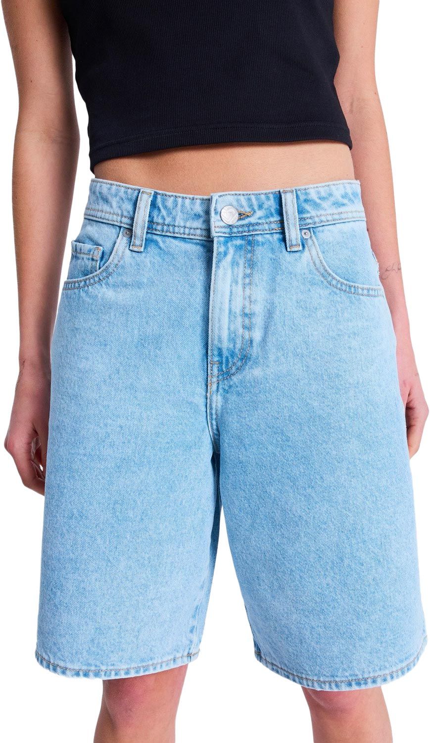Breakers Mid Sunbleached Denim Bermuda Sunbleached + Roxy