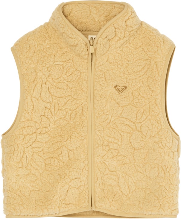 Iconic Stars Girl Fleece Vest Pebble Outline Mo + Roxy